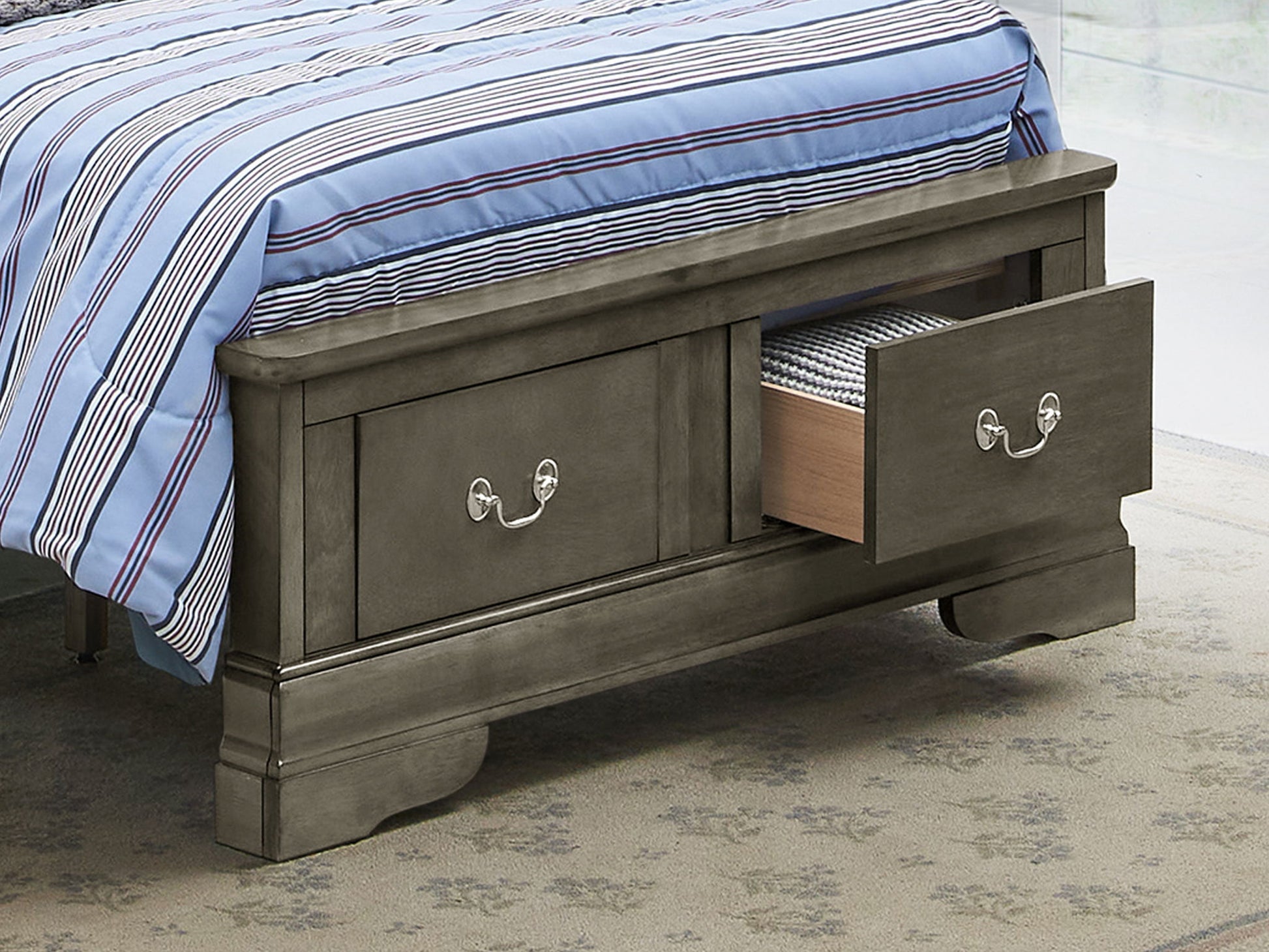 Louis Phillipe - Storage Bed - Best Buy Furniture