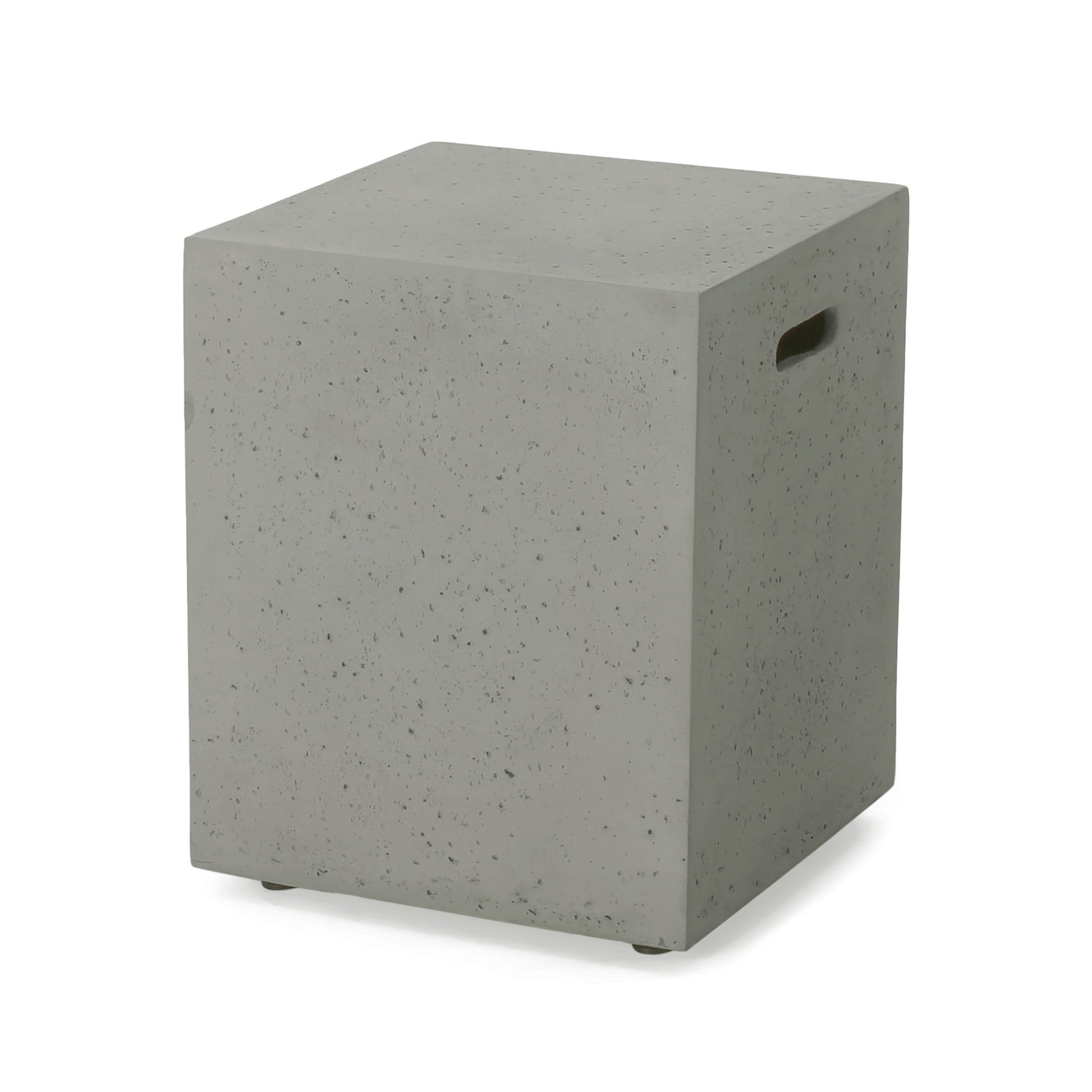 Modern Tank Holder Side Table With Smooth Concrete Surface - Best Buy Furniture