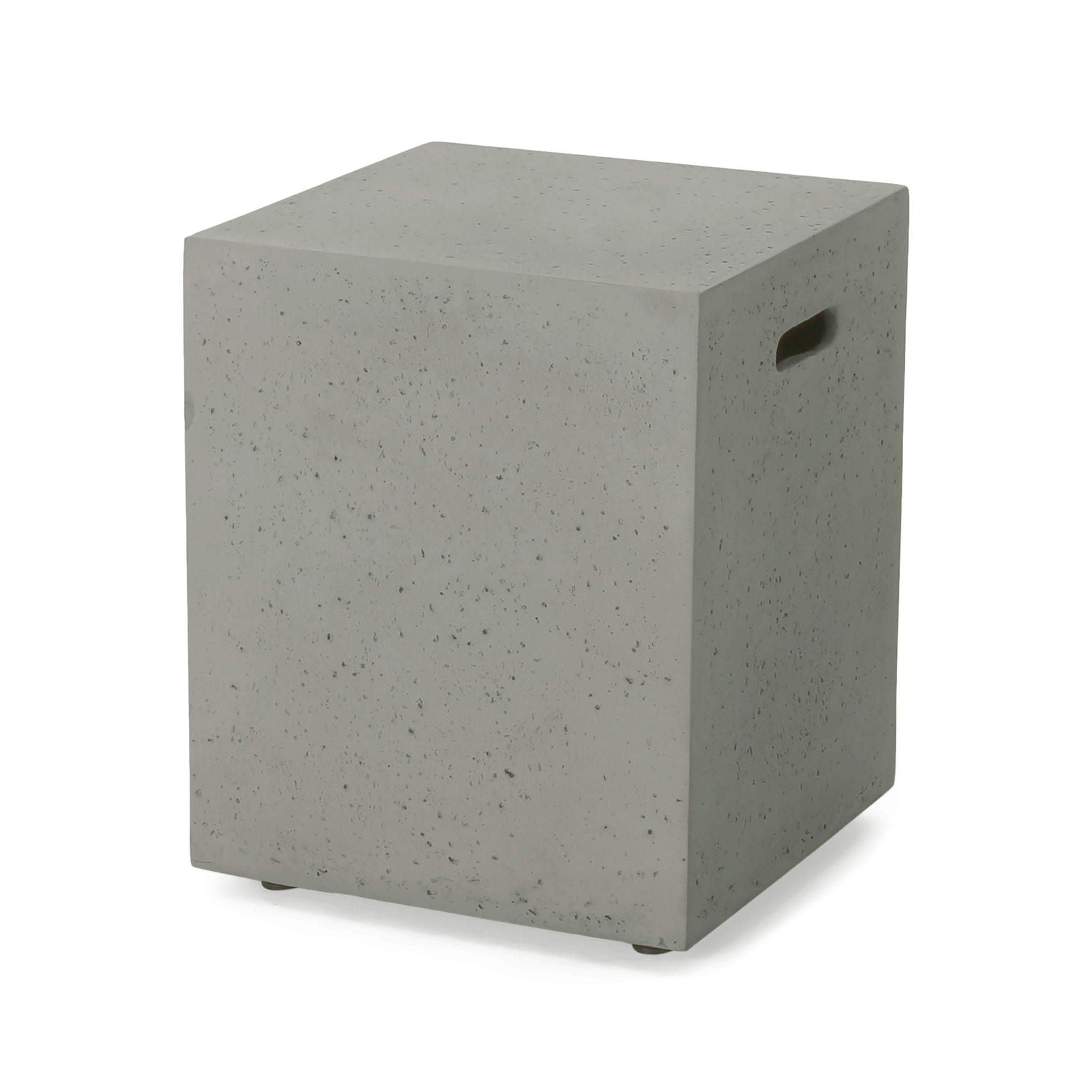 Modern Tank Holder Side Table With Smooth Concrete Surface - Best Buy Furniture