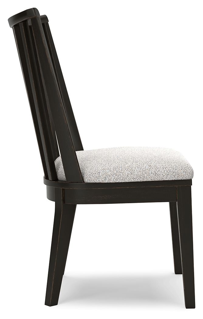 Galliden - Dining Upholstered Side Chair (Set of 2) - Black - Best Buy Furniture