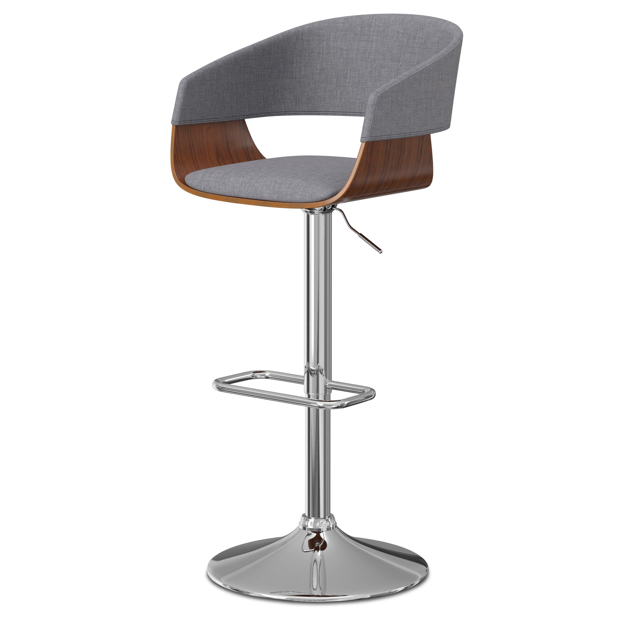 Lowell - Multi-Functional Adjustable Swivel Bar Stool - Best Buy Furniture