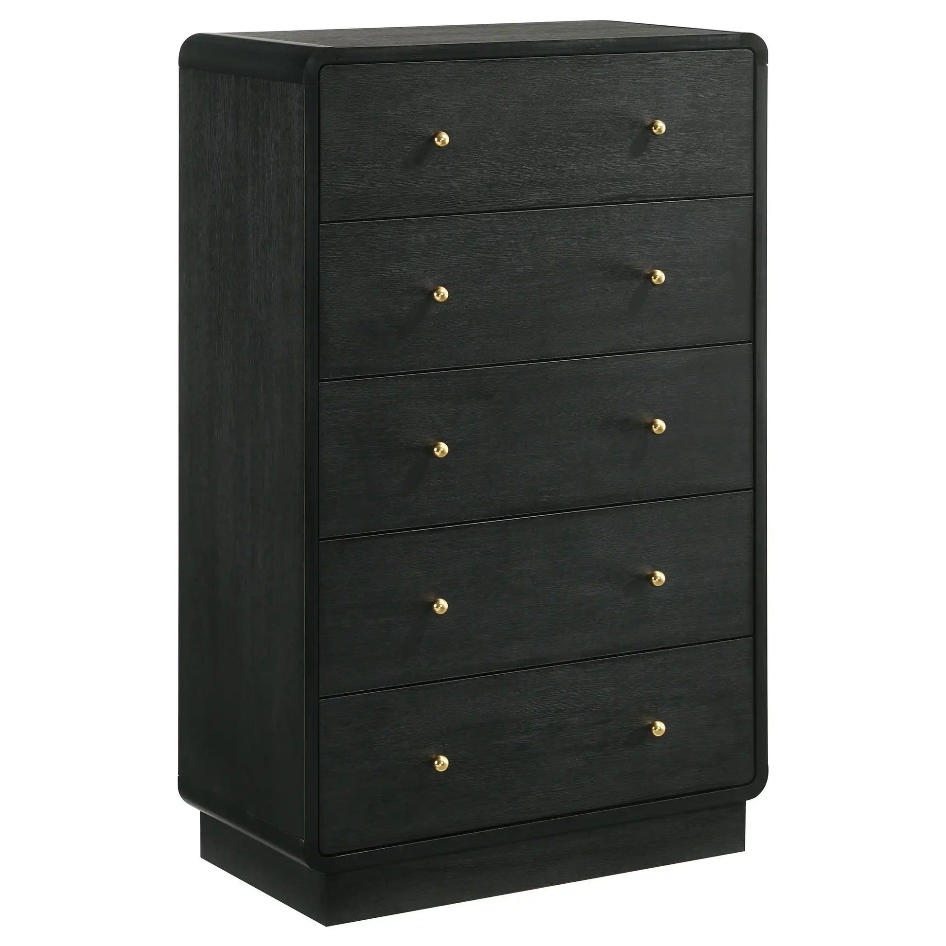 Cavelle - 5-Drawer Chest Of Drawers - Black - Best Buy Furniture