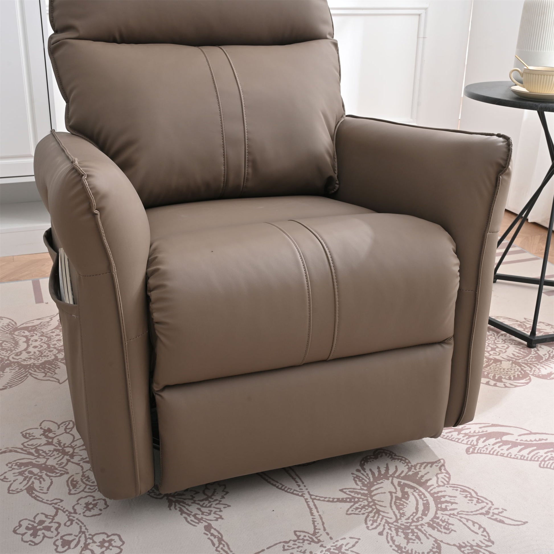 360° Modern Small Rocking Swivel Recliner Chair With Side Pocket - Best Buy Furniture