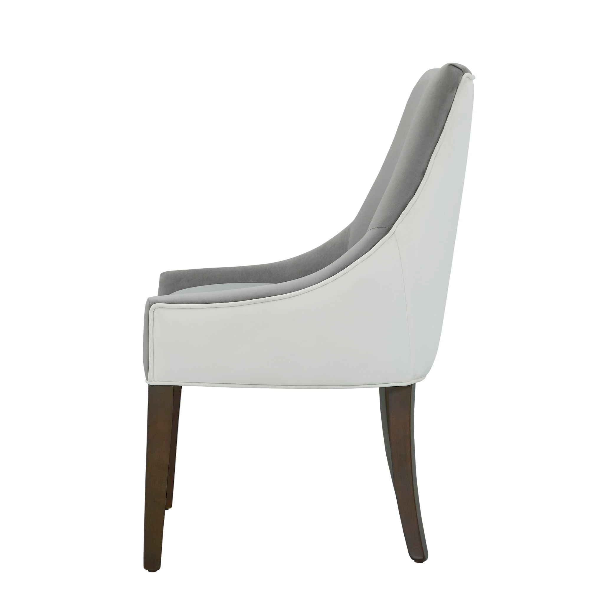 Jackson - Upholstered Dining Chair Elegant Design - Smoke / White - Best Buy Furniture
