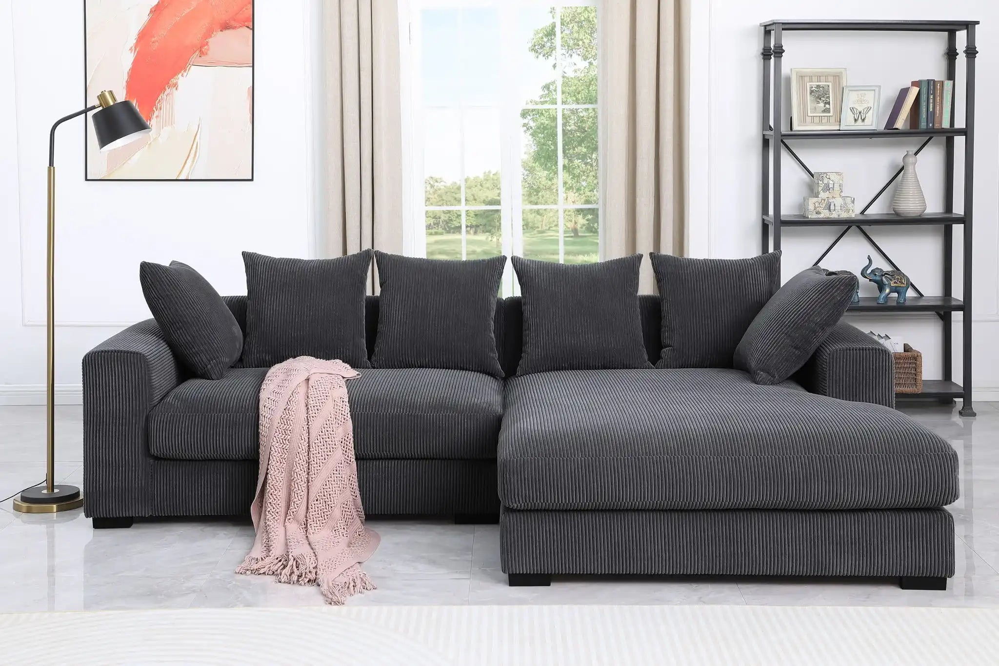 Naomi - 3 Piece Upholstered Sectional - Best Buy Furniture