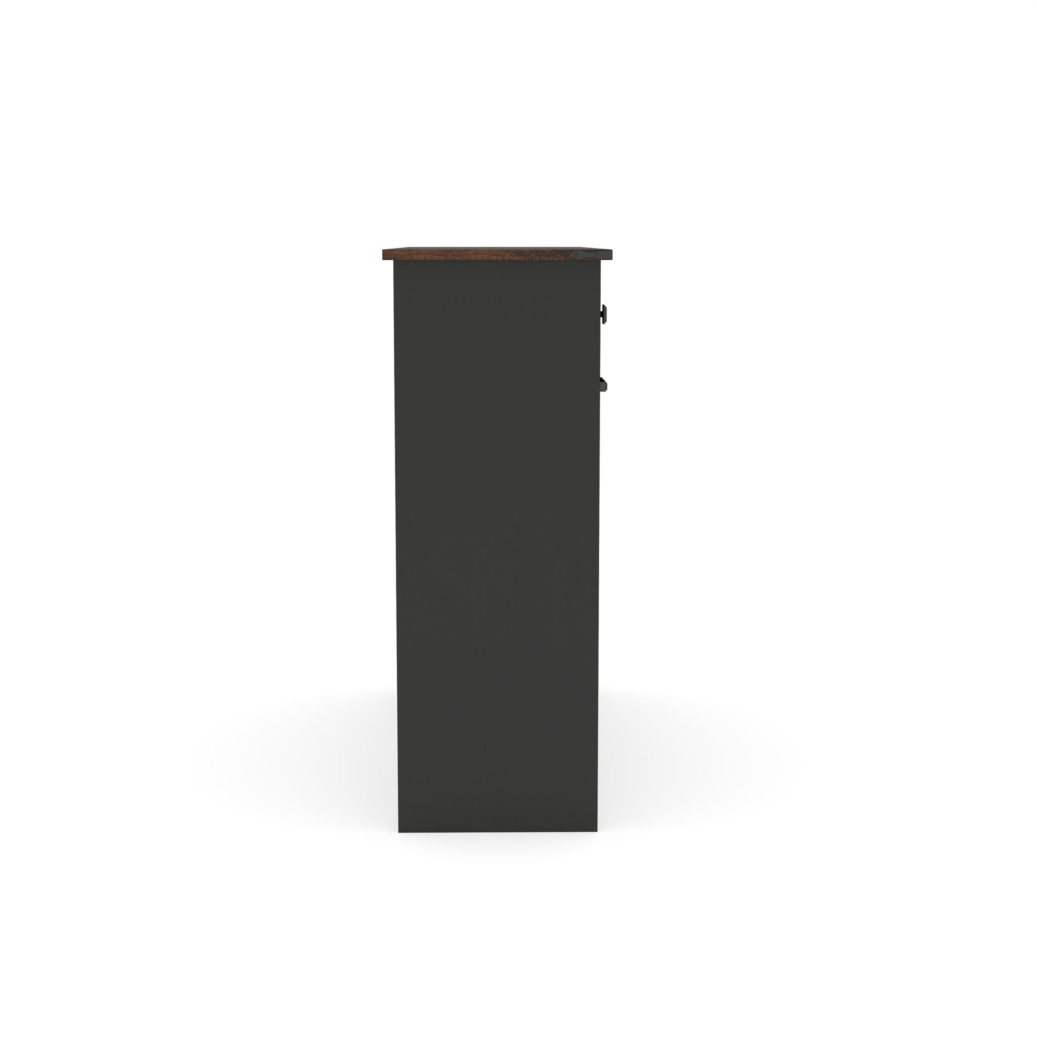 Double Tilt Out Trash Cabinet With Hideaway Drawer And Barn Door Style - Best Buy Furniture