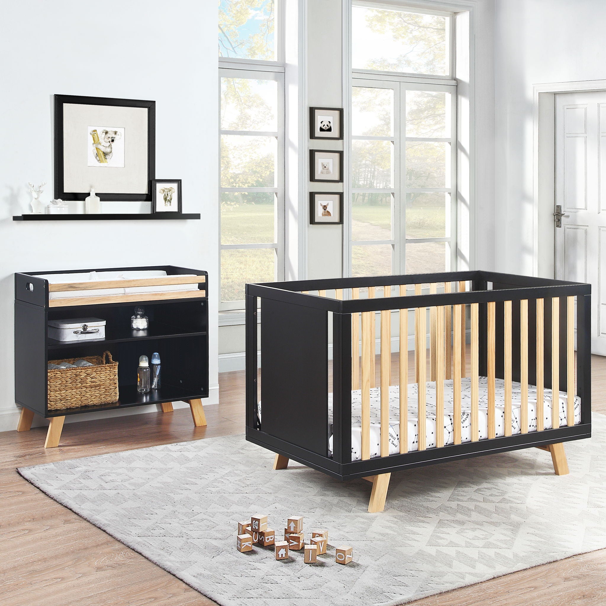 Livia - 3-in-1 Convertible Island Crib - Best Buy Furniture