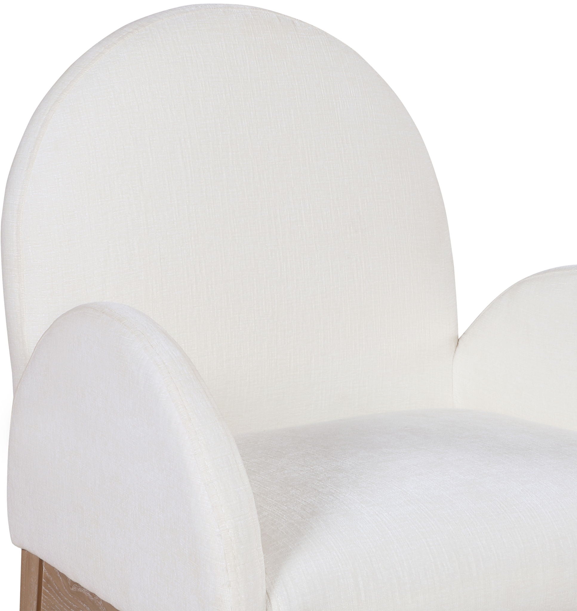 Waldorf - Chenille Dining Arm Chair With Natural Legs - Best Buy Furniture
