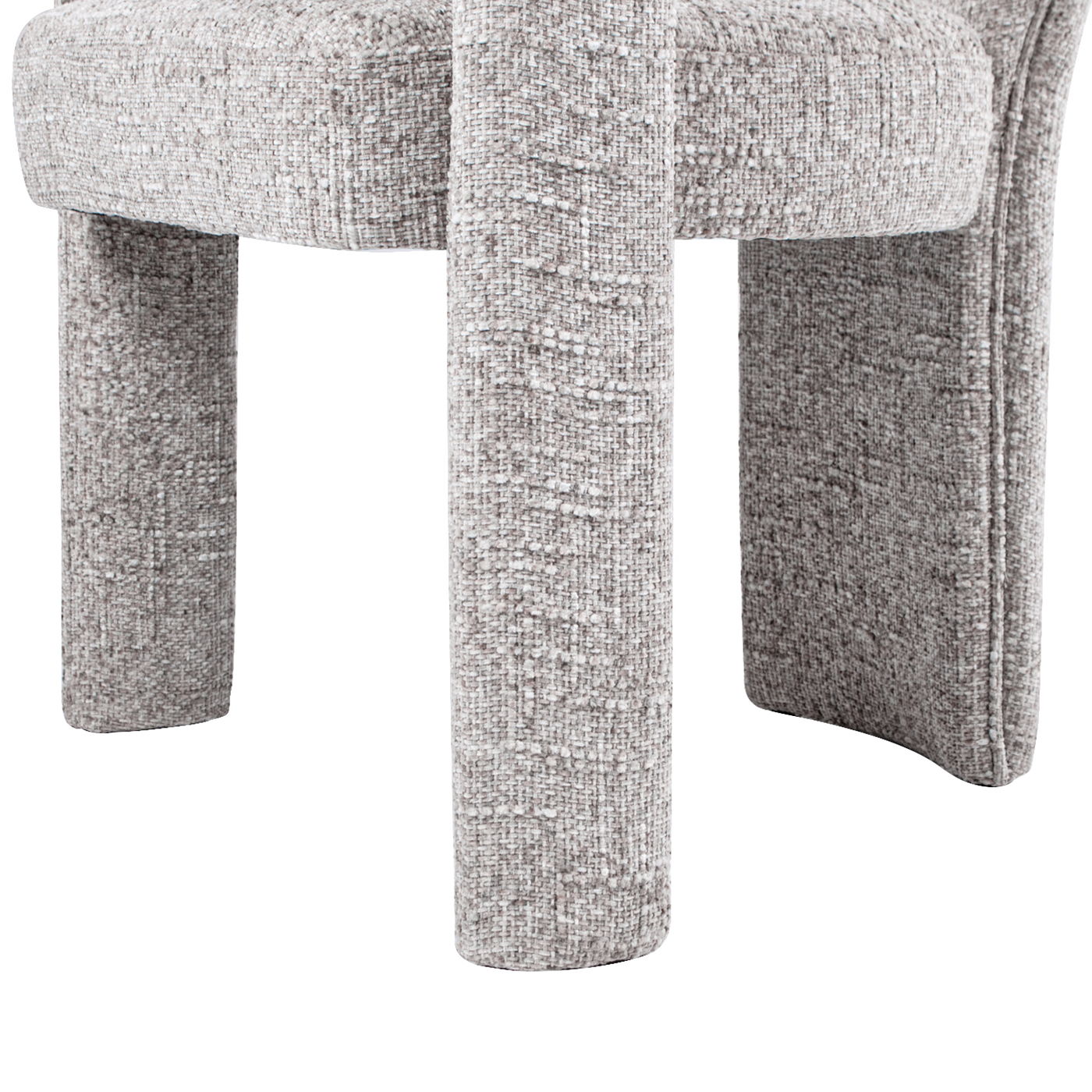Sydney - Fully Upholstered Barrel Dining Chair - Multi Greige Beige - Best Buy Furniture