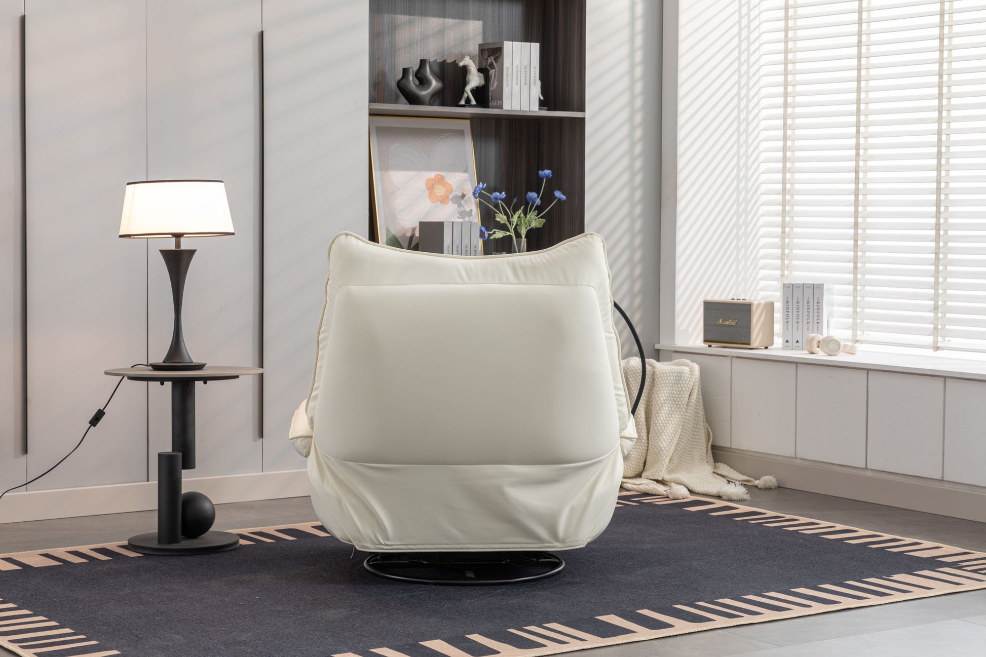 270 Swivel Glider Recliner Chair, Power Recliner Rocking Chair, USB Port Charge For Nursery Chair With Atmosphere Lamp For Living Room Bedroom Apartment - Best Buy Furniture