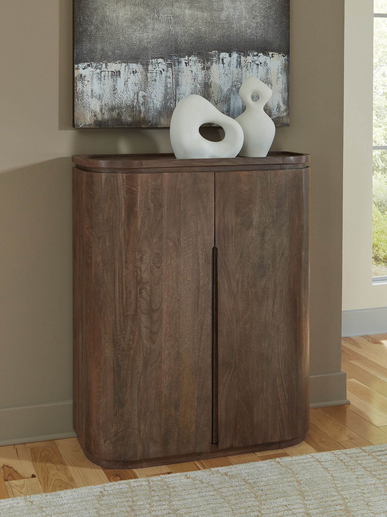Landermont - Bar Cabinet - Medium Brown - Best Buy Furniture