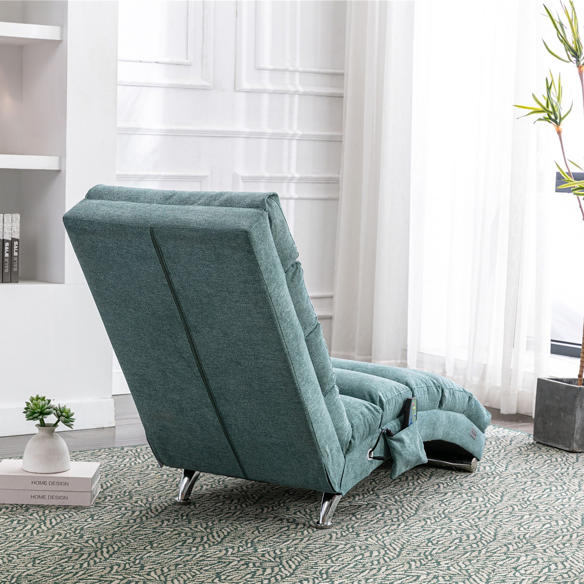 Massage Chaise Lounge Indoor With Remote Control, Ergonomic Electric Massage Lounger - Best Buy Furniture