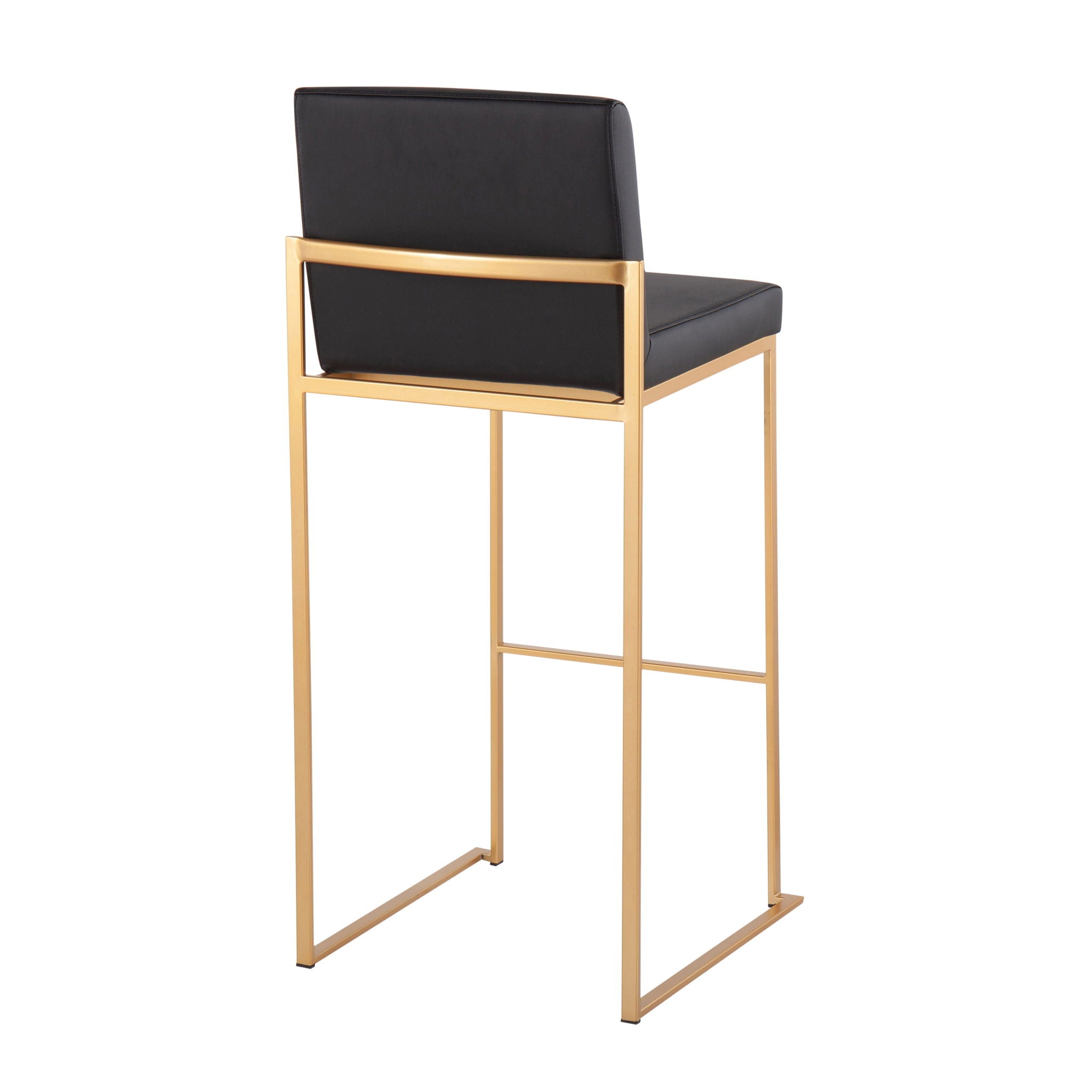 Fuji - Contemporary Design High Back Barstool (Set of 2) - Best Buy Furniture