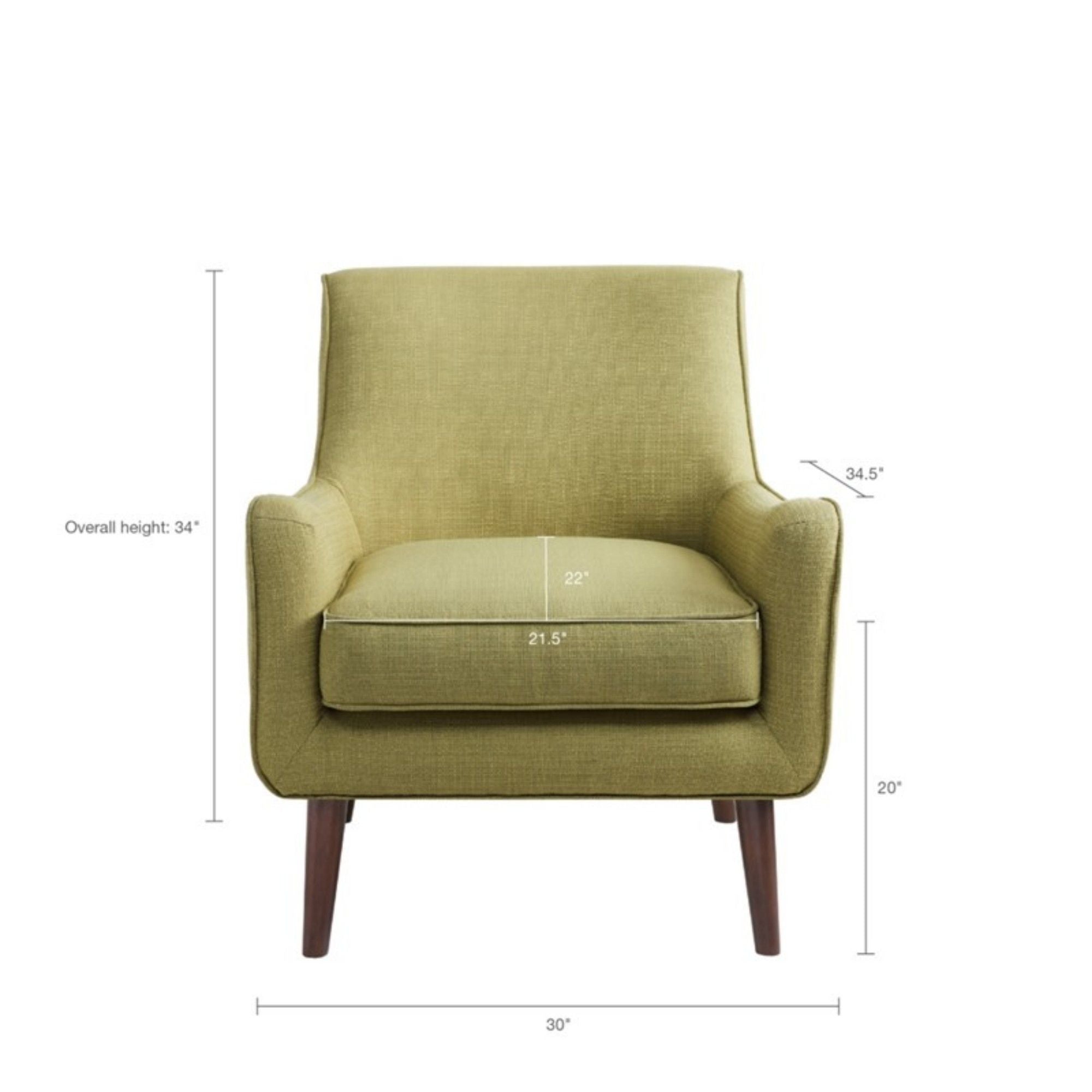 Oxford - Accent Chair Hardwood Frame - Green - Best Buy Furniture