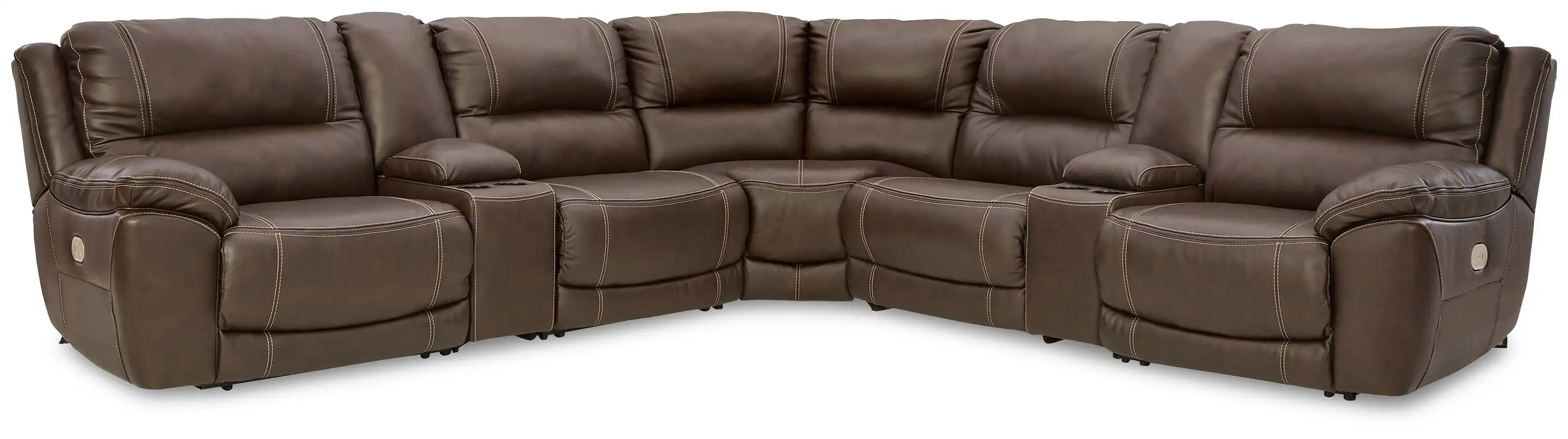 Dunleith - Power Reclining Sectional - Best Buy Furniture