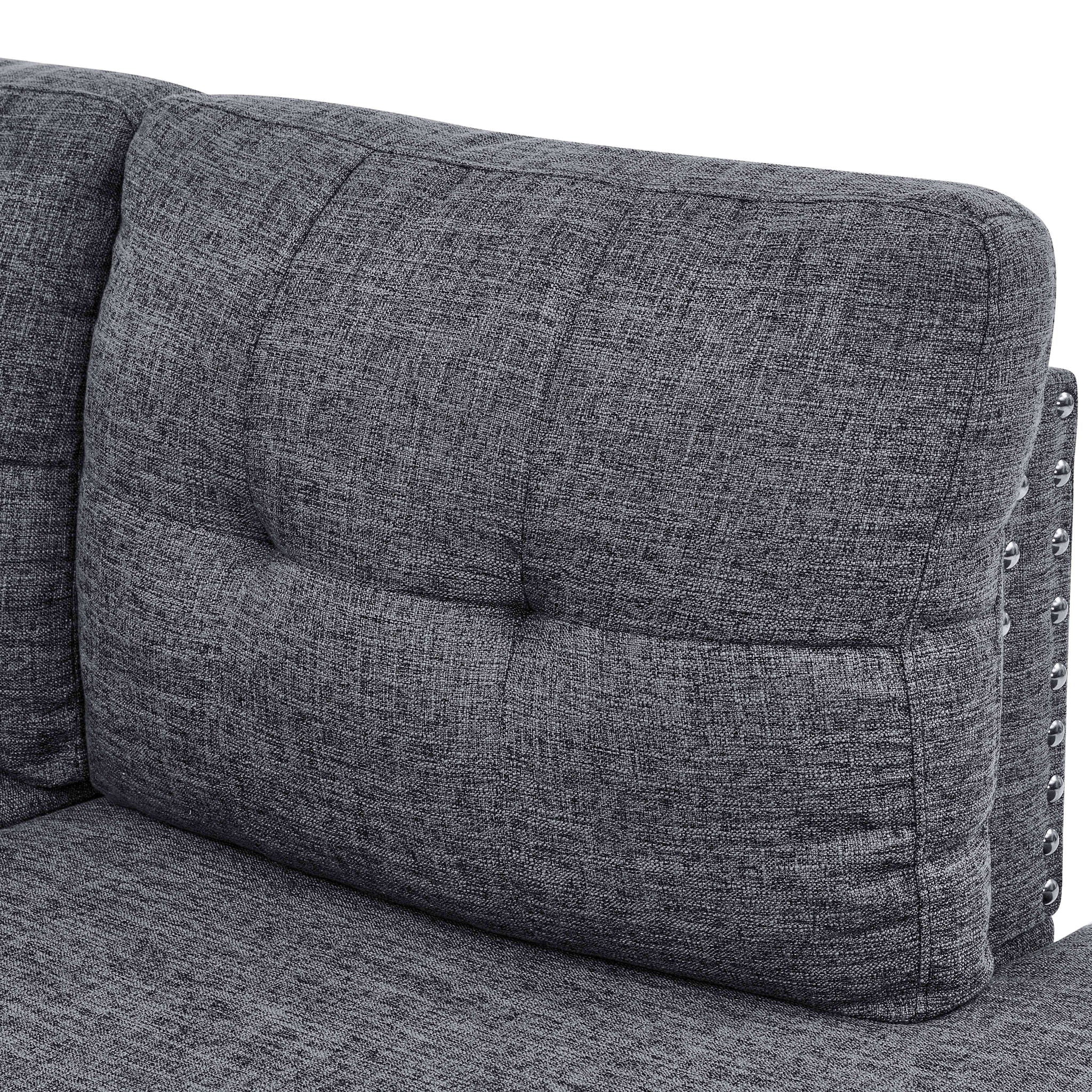 Camden - Power Sectional Sofa With Storage Ottoman And Built In Charging Ports - Gray - Best Buy Furniture