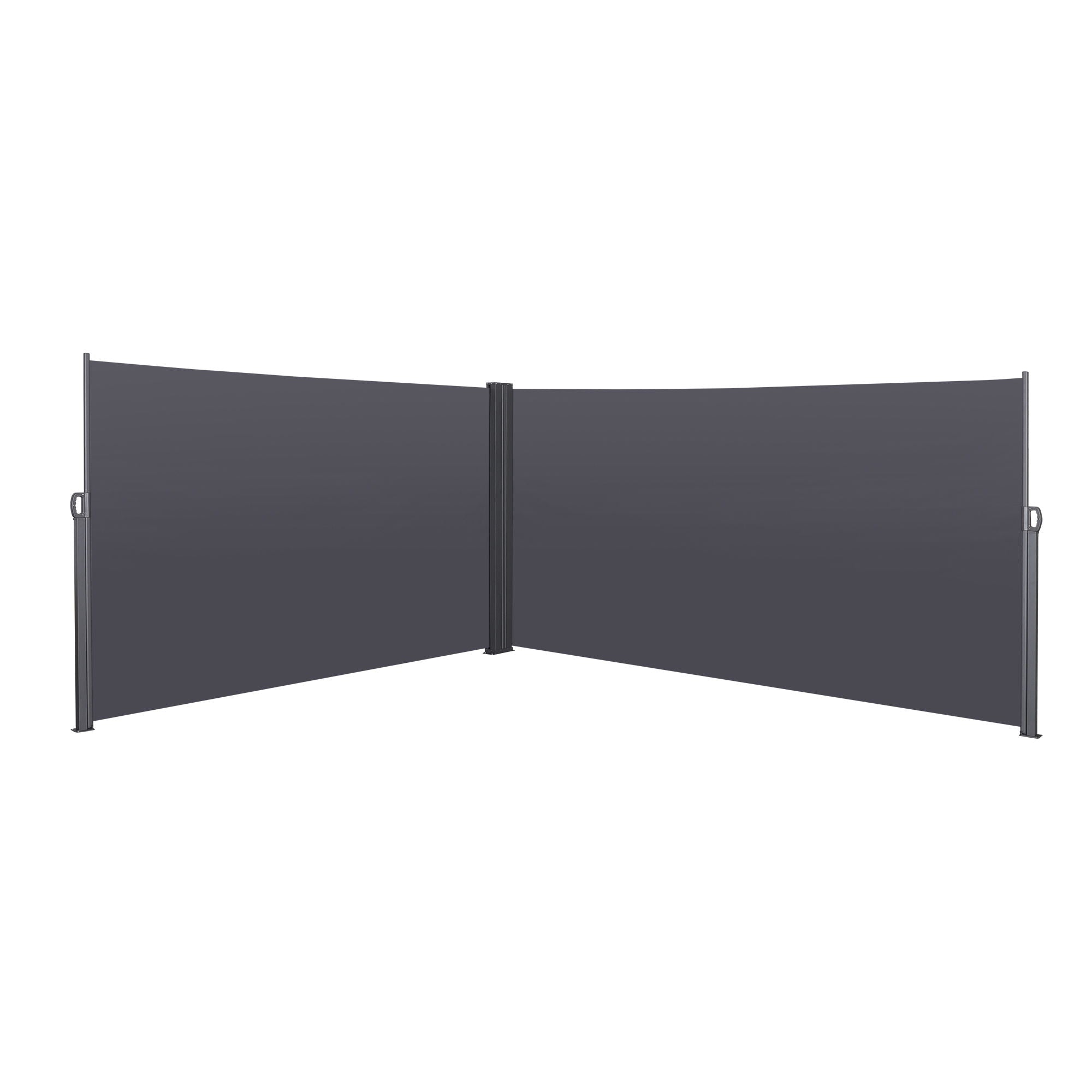 Retractable Side Awning, Waterproof & UV-Resistant, Privacy Screen Divider Roll Up Balcony - Gray - Best Buy Furniture