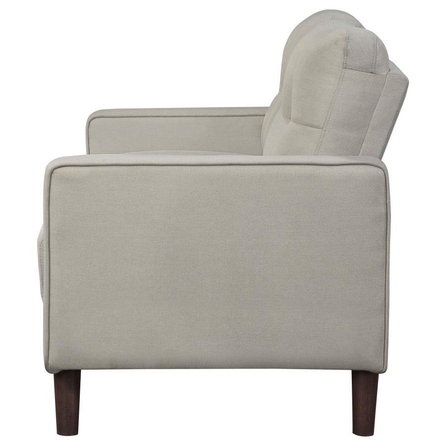 Bowen - Upholstered Track Arm Tufted Loveseat - Best Buy Furniture