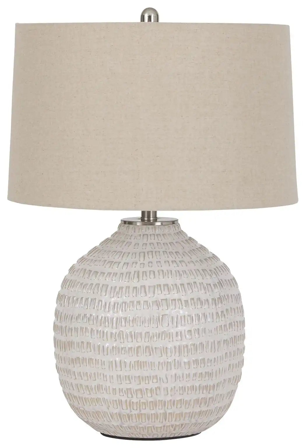 Jamon - Ceramic Table Lamp - Beige - Best Buy Furniture