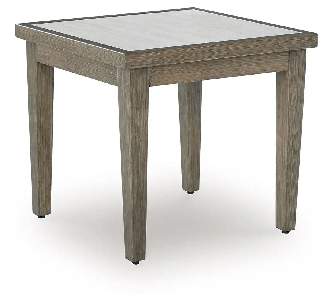 Rainier Ranch - Square End Table - Brown / Beige - Best Buy Furniture