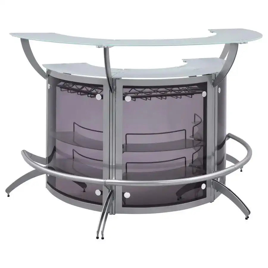 Dallas - 3-Piece Curved Freestanding Home Bar Cabinet - Best Buy Furniture
