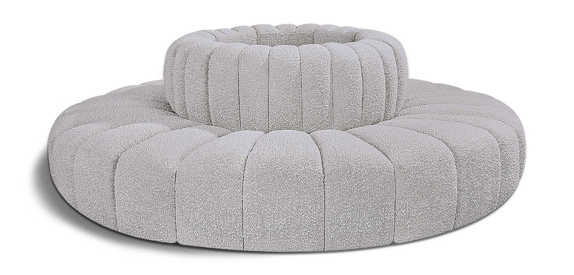 Arc - Boucle Fabric 8 Piece Round Modular Sofa - Best Buy Furniture