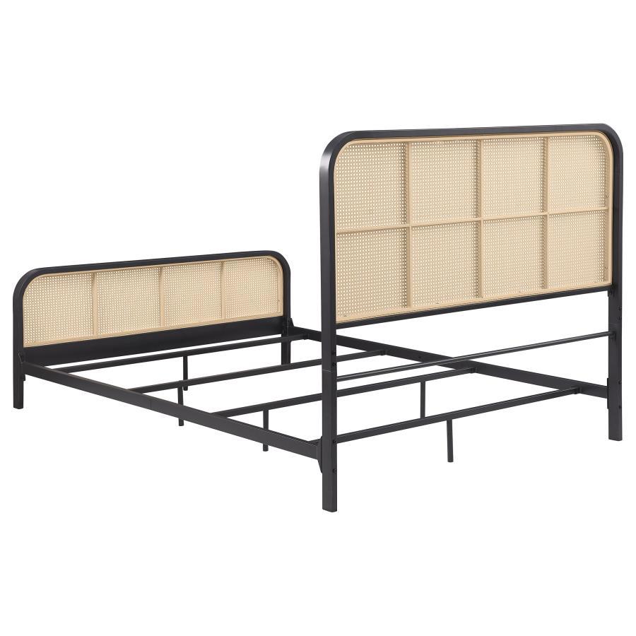 Lanewood - Open Cane Rattan Metal Bed - Best Buy Furniture