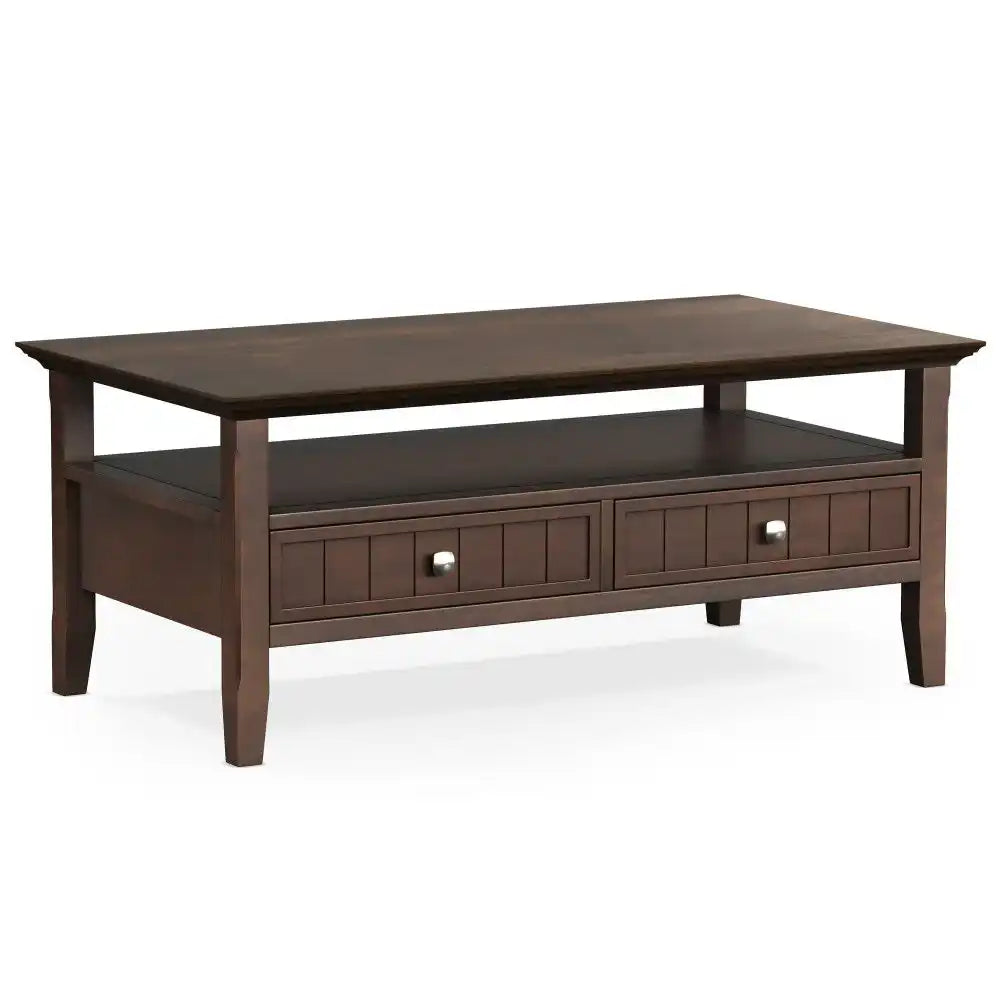 Acadian - Coffee Table With Drawer - Brown - Best Buy Furniture