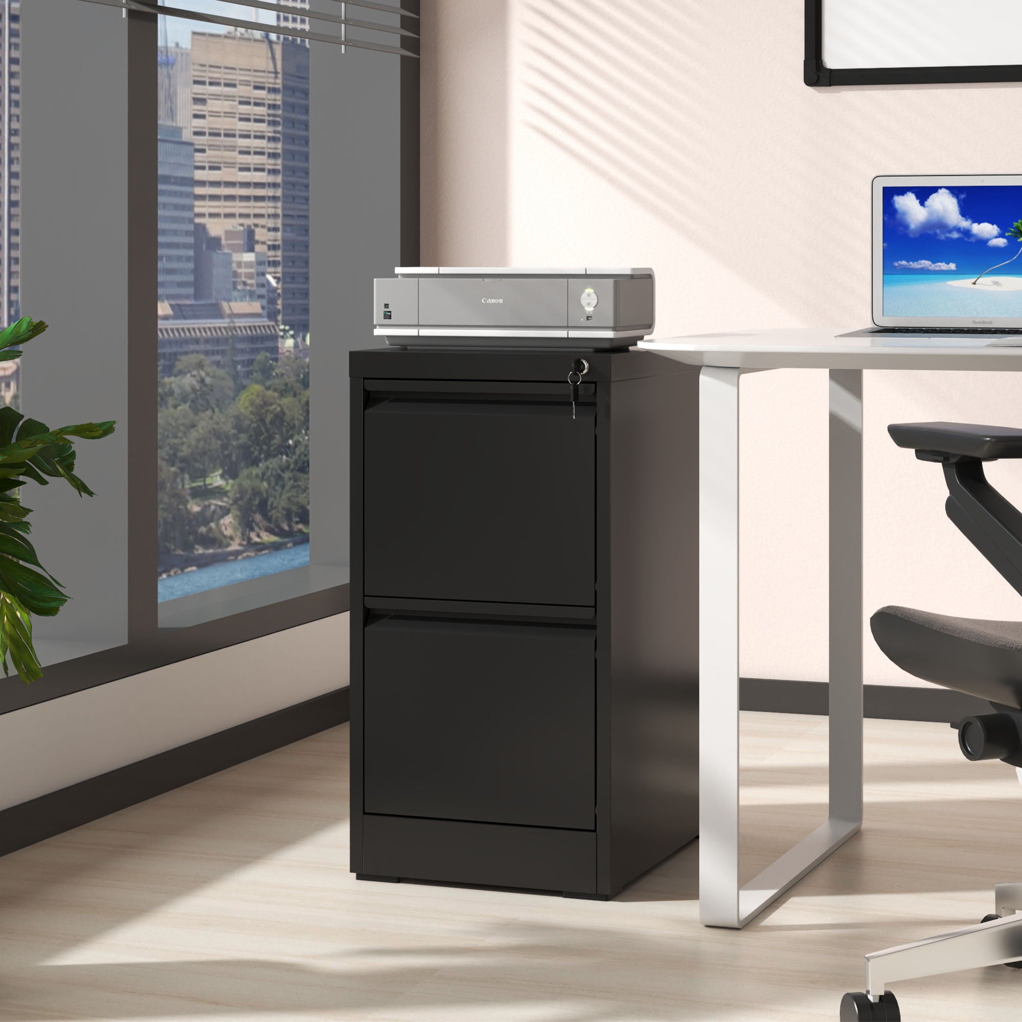 Steel Drawer Vertical File Cabinet With Lock For A4 Legal / Letter Size - Best Buy Furniture