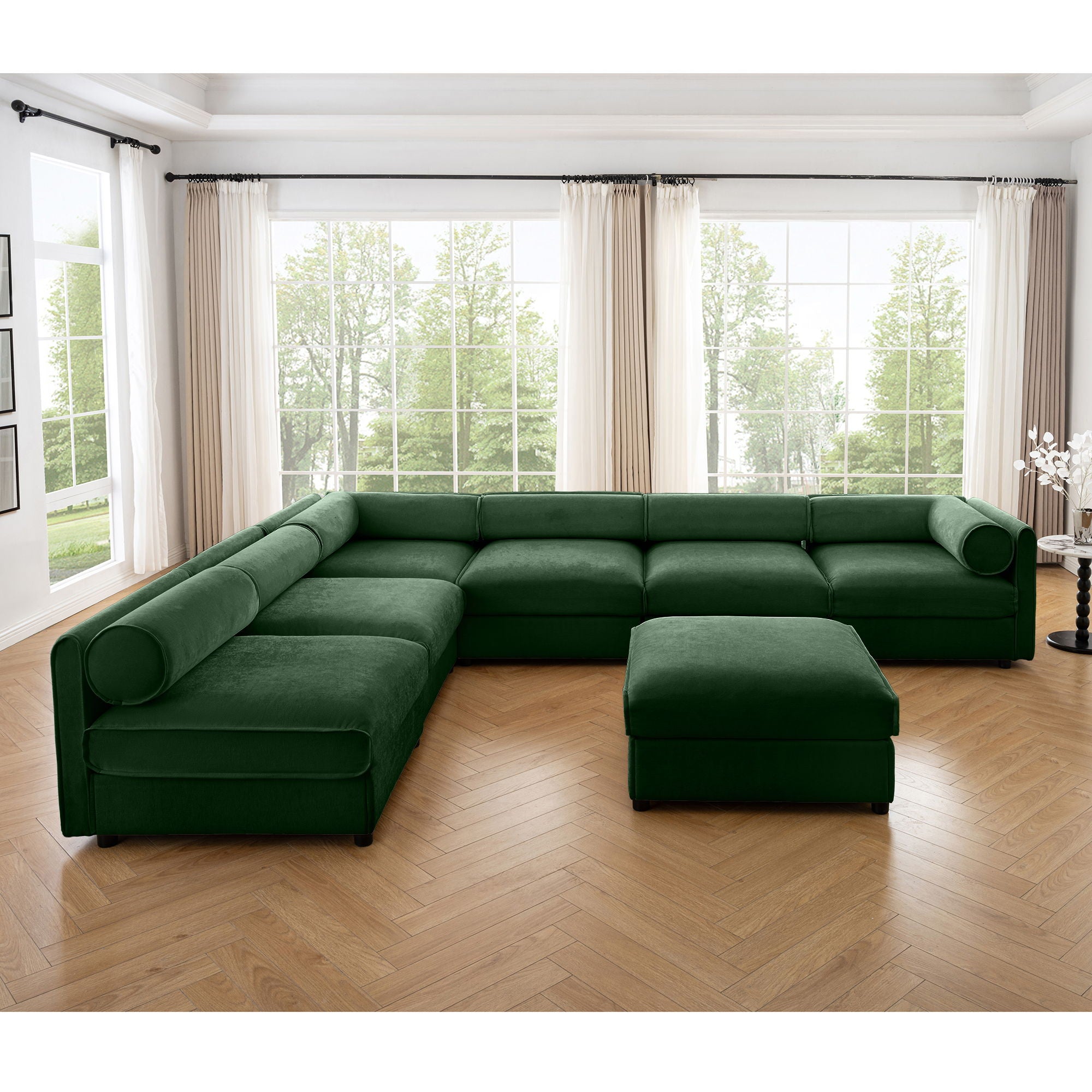 Modern Modular Sectional Sofa With Storag, Contemporary Cylindrical Design - Best Buy Furniture