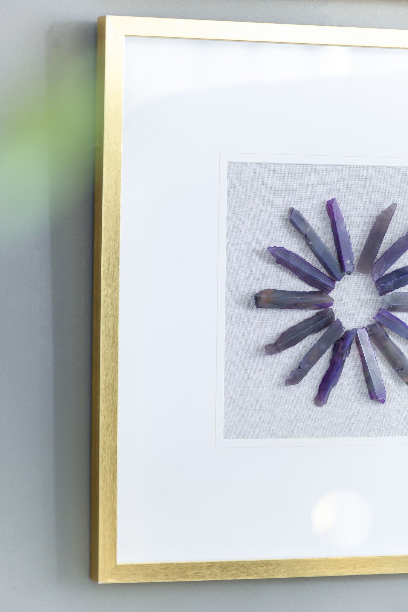 Grace Purple Agate Shadow Boxes Wall Art (Set of 2) - Multicolor - Best Buy Furniture