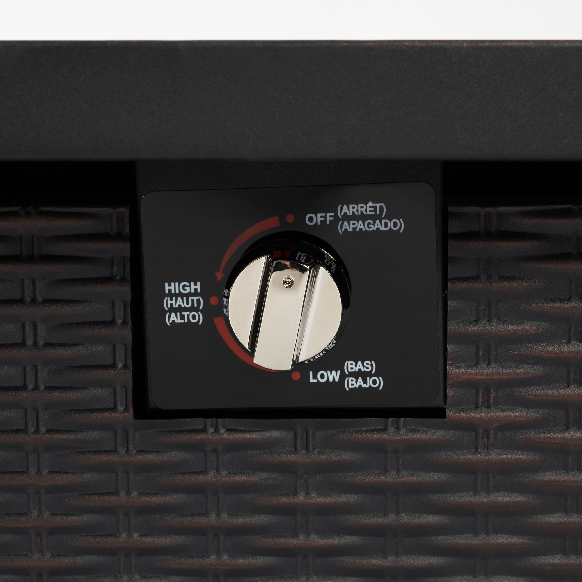 28" Square Fire Pit Table - Brown - Best Buy Furniture