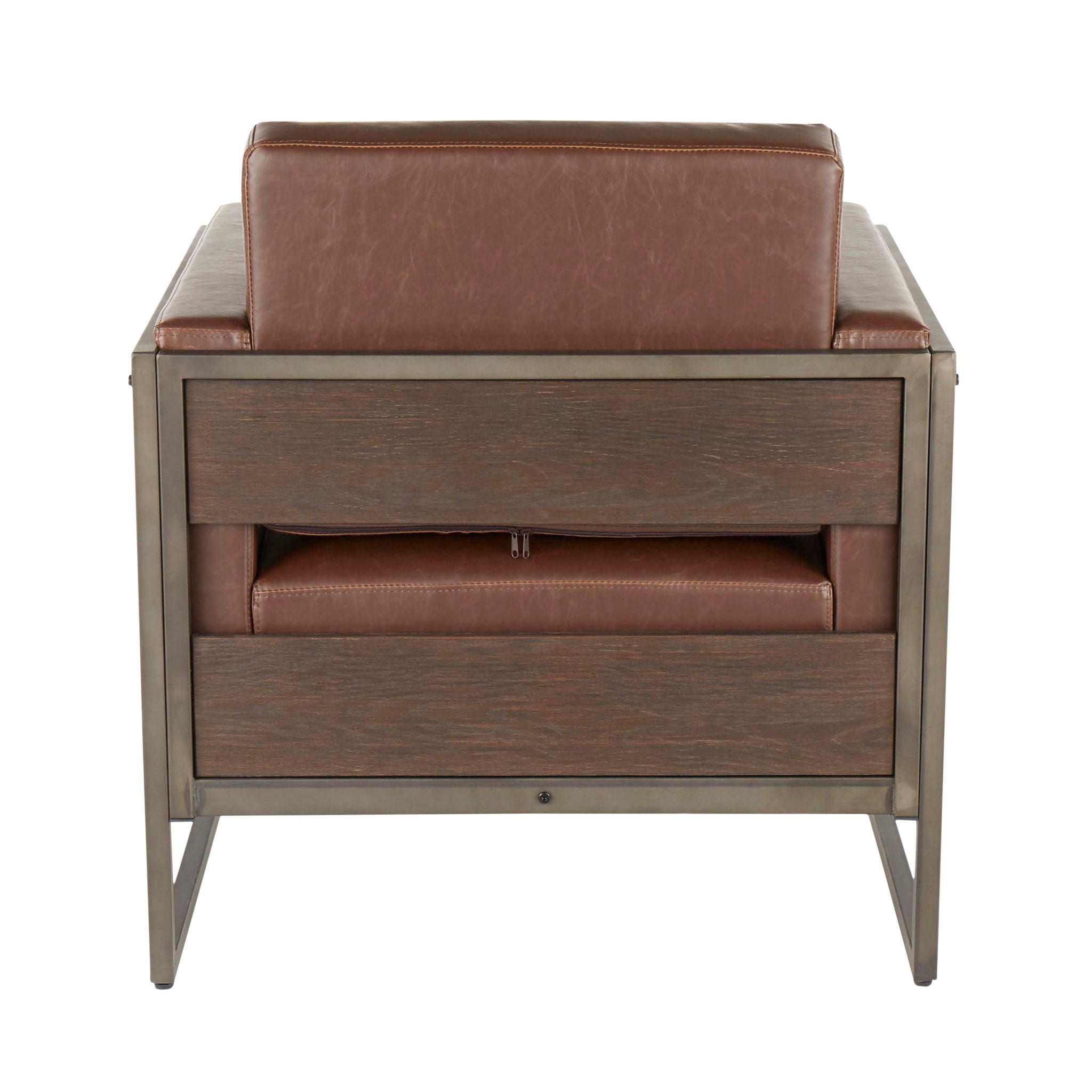 Drift - Industrial Lounge Chair - Espresso - Best Buy Furniture