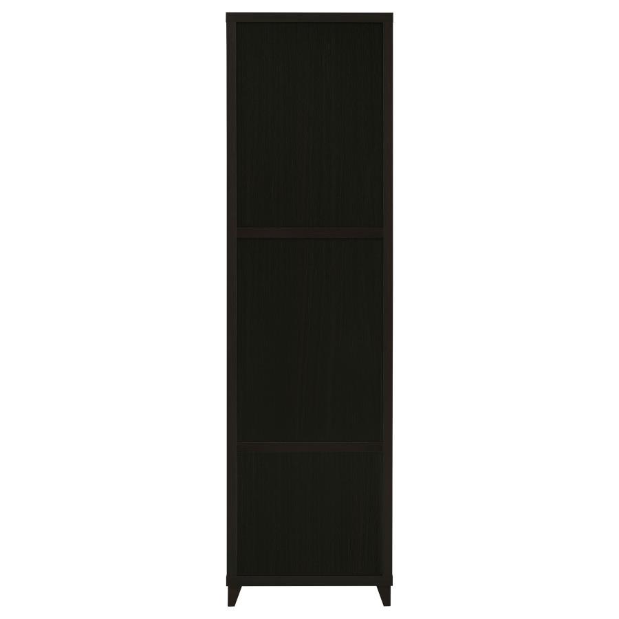 Lewes - 4-Shelf Engineered Wood Media Tower - Cappuccino - Best Buy Furniture