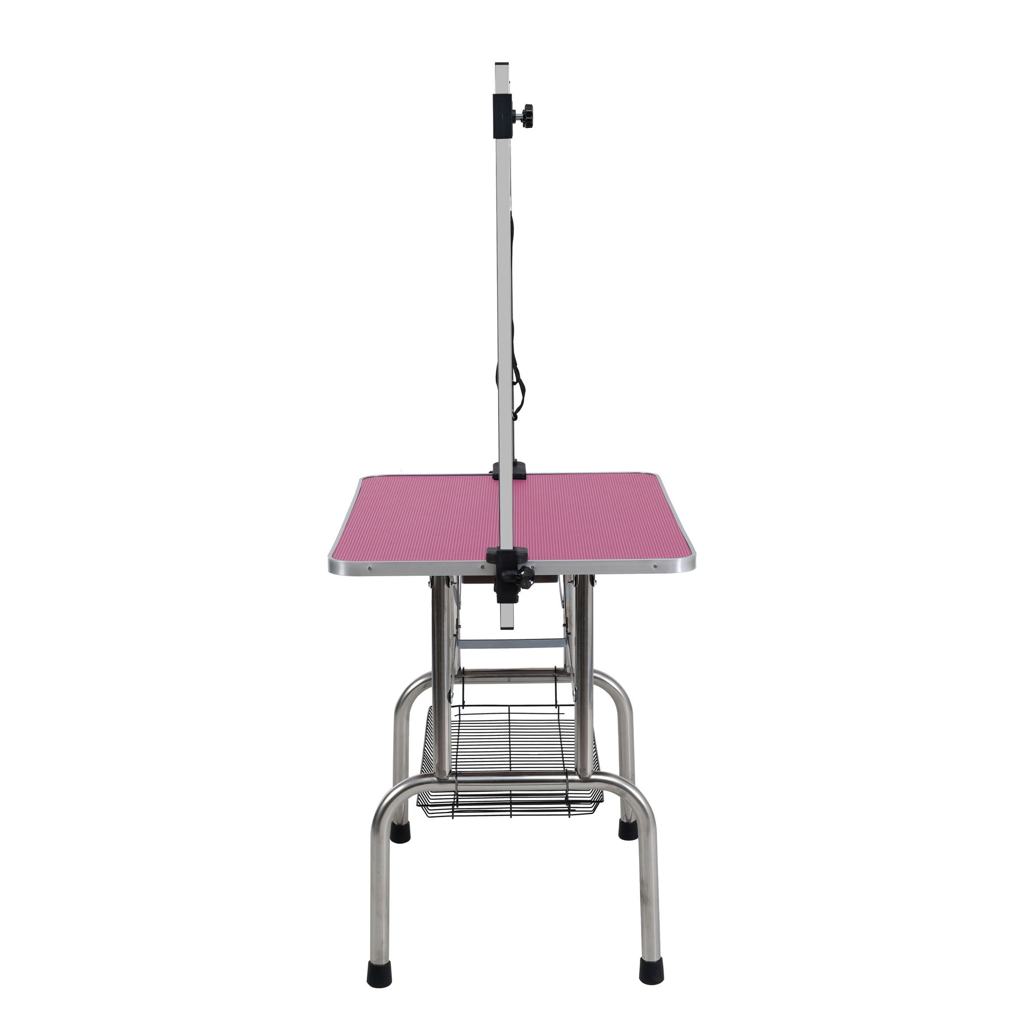 Folding Dog Pet Grooming Table Stainless Steel Frame Rubber Mat On Board With Adjustable Arm And Clamps Pet Dog Cat Grooming Table - Best Buy Furniture