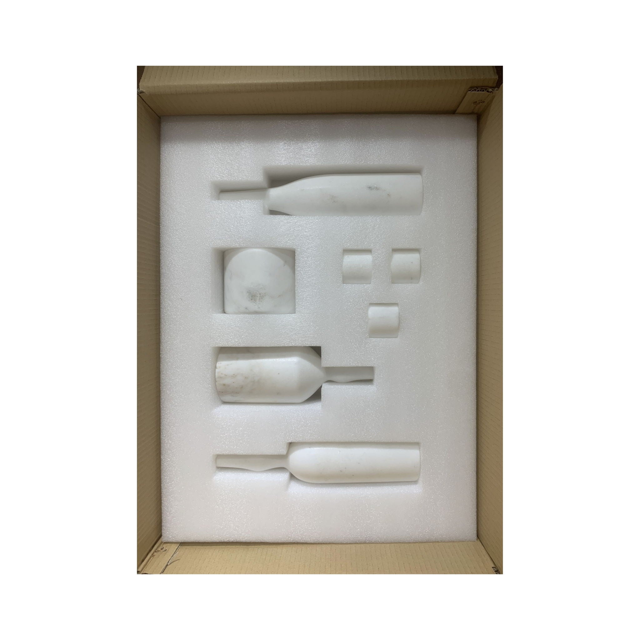 7 Pieces Luxury Natural Marble Living Room Accessories Set - Best Buy Furniture