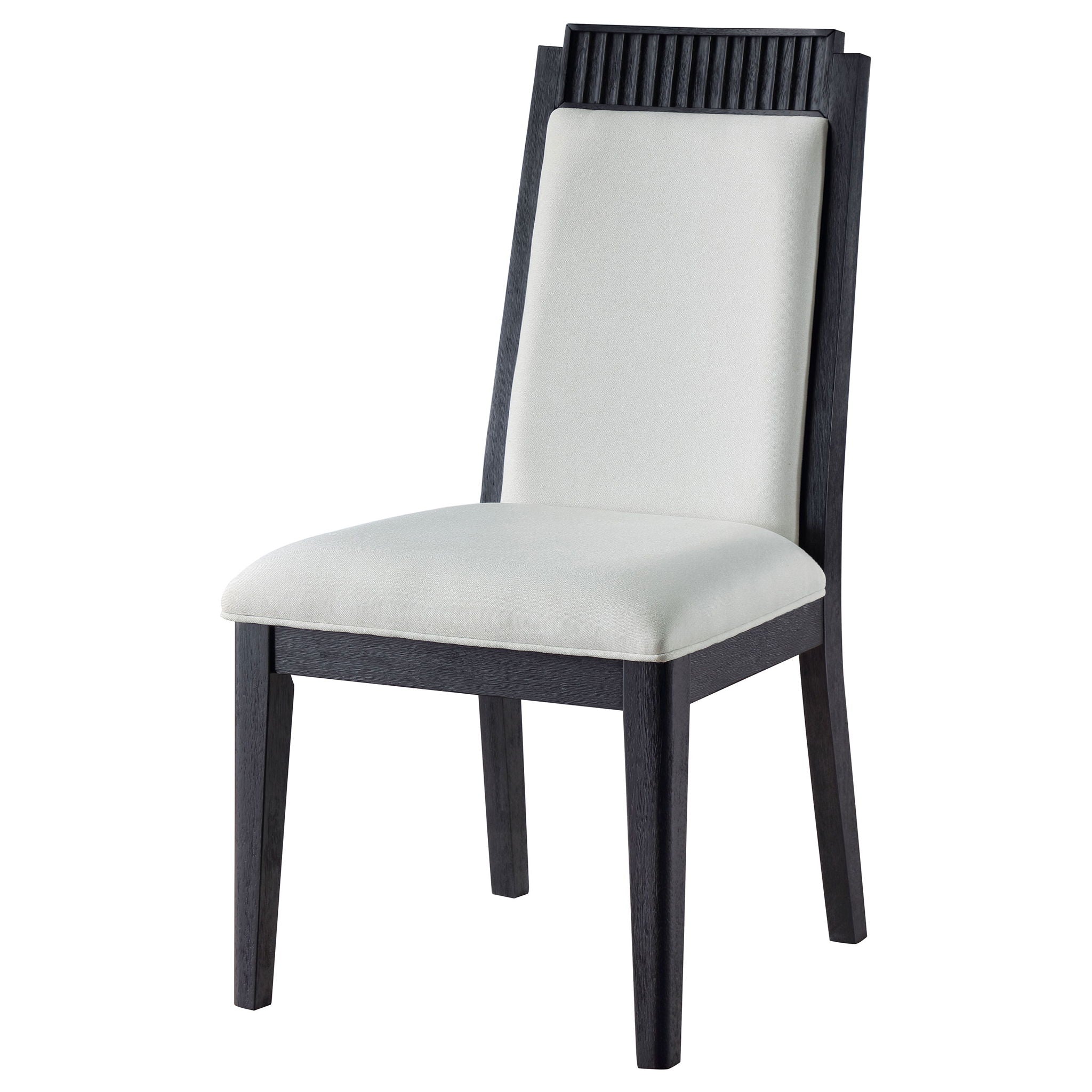 Dining Side Chair (Set of 2) - Black / Ivory - Best Buy Furniture