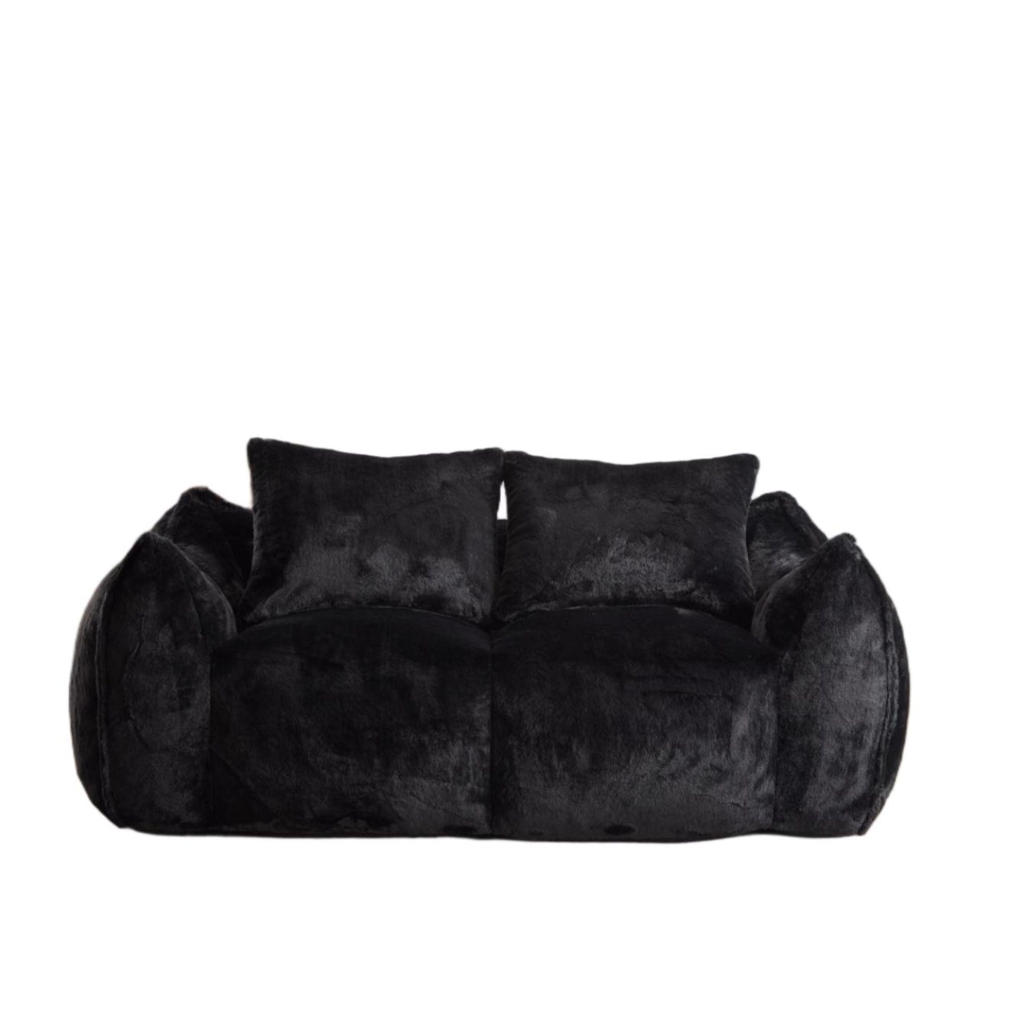 Giant Bean Bag Couch, Ultra Soft Fluffy Loveseat For Living Room - Best Buy Furniture