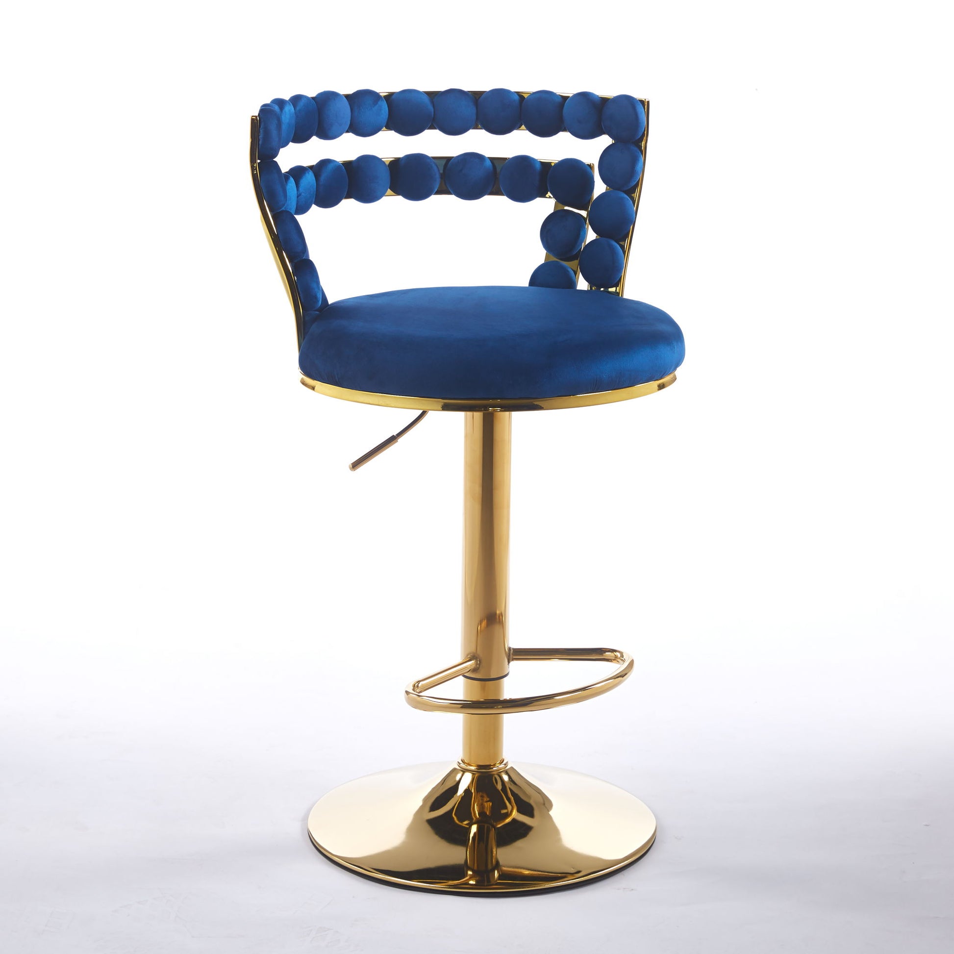 Modern Bar Chair With Iron Tube Legs, Soft Cushions And Comfortable Backrest (Set of 2) - Best Buy Furniture