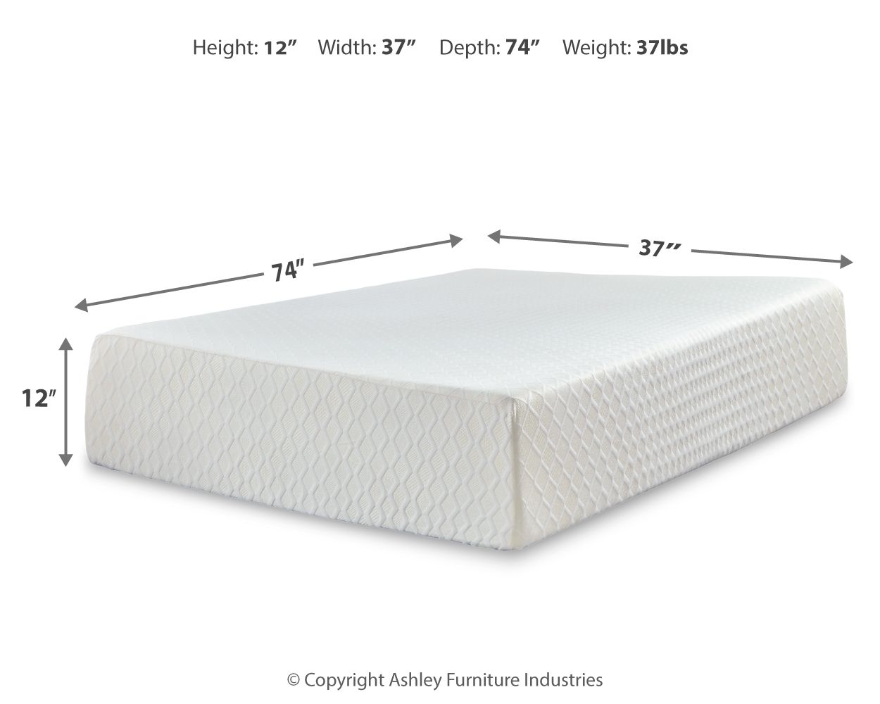 Chime 12 Inch Memory Foam - Ultra Plush Memory Foam Mattress - Best Buy Furniture