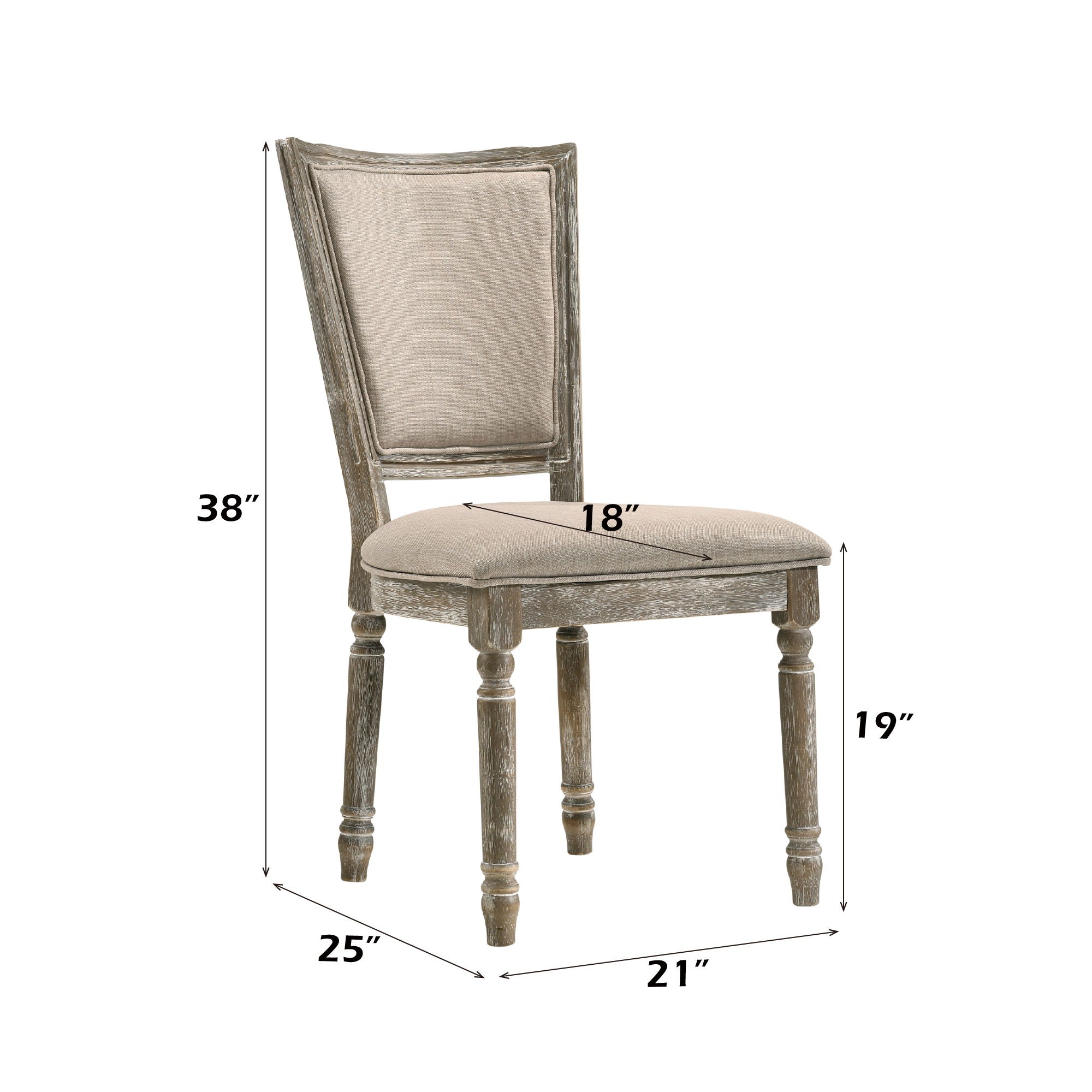 Gabrian - 7 Pieces Dining Room Set, Reclaimed - Beige / Gray - Best Buy Furniture