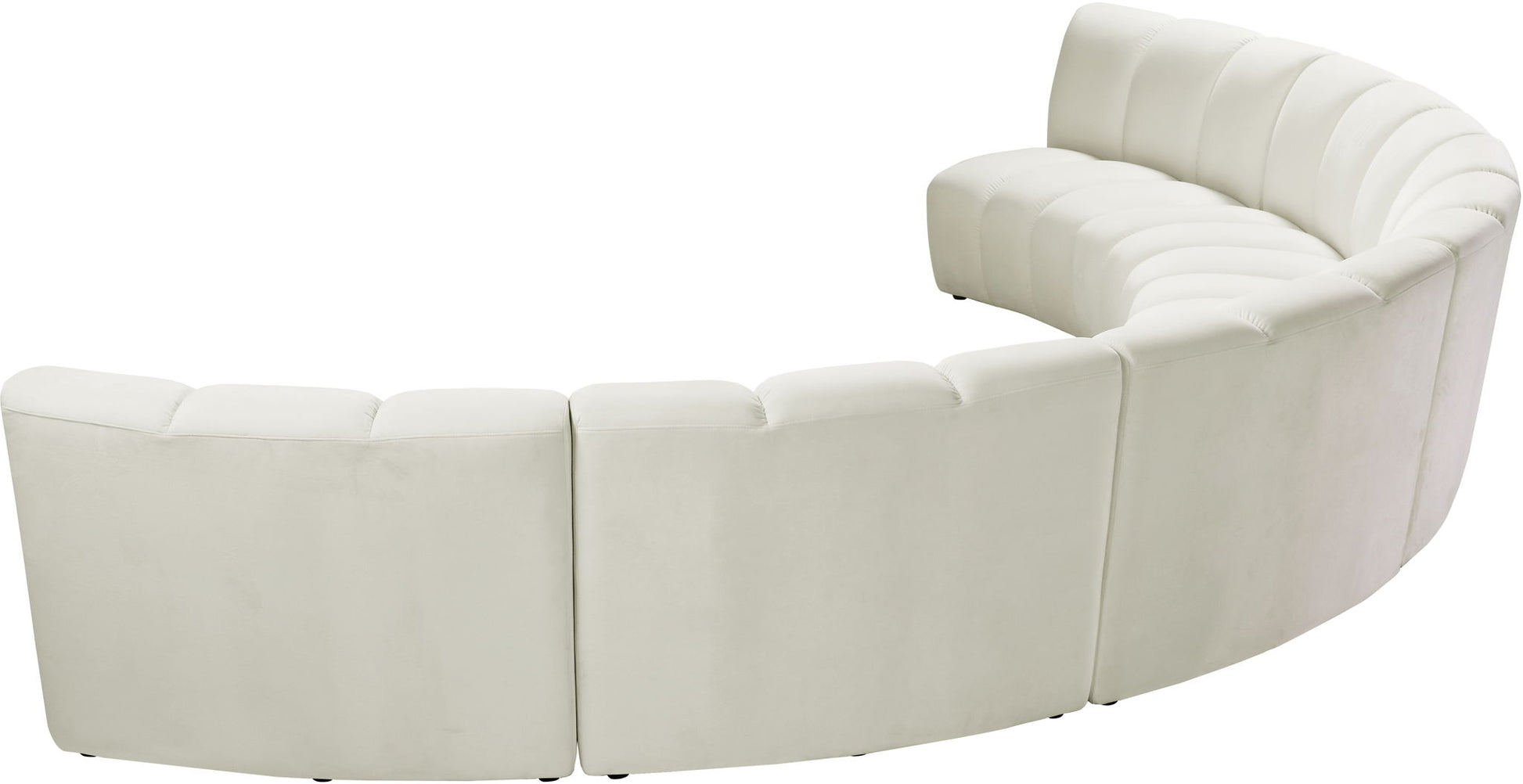 Infinity - 6 Piece Velvet Modular Sectional - Best Buy Furniture