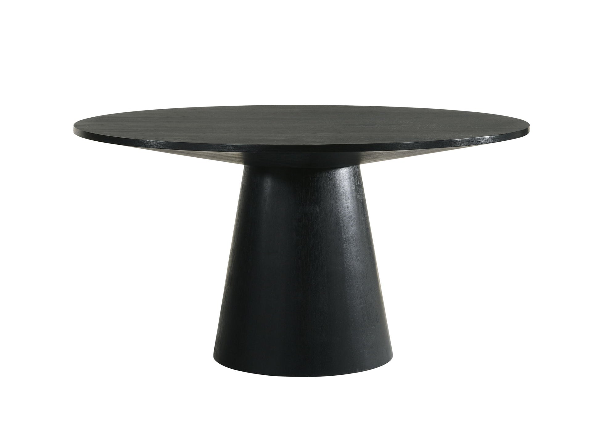 Froja - Manufactured Wood Round Dining Table - Black - Best Buy Furniture