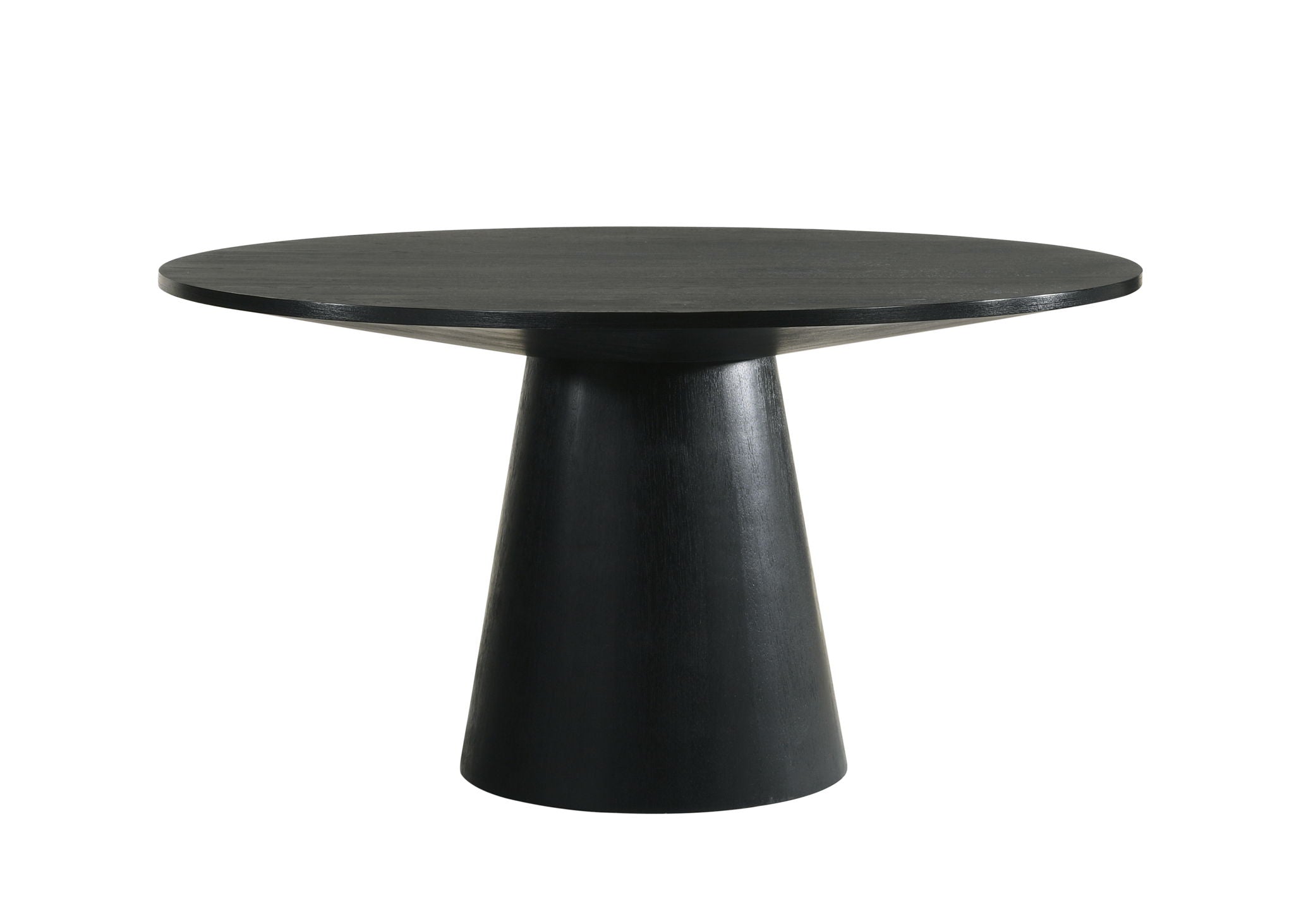 Froja - Manufactured Wood Round Dining Table - Black - Best Buy Furniture