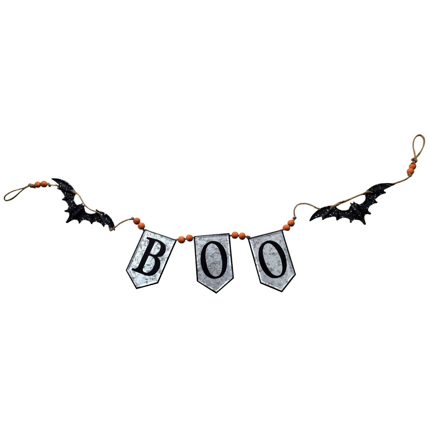 Iron Boo Banner With Bats, For Halloween Holiday Decor - Black / Gray / Orange - Best Buy Furniture