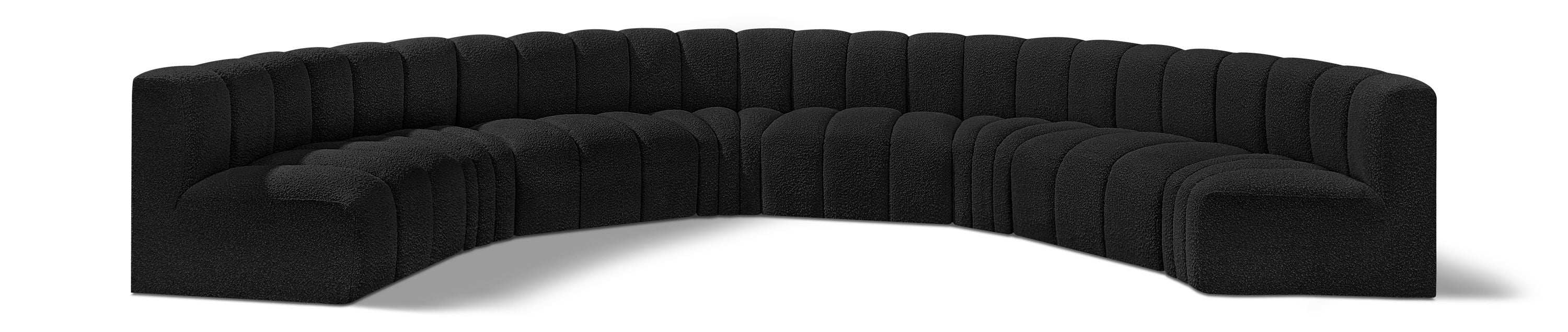 Arc - Boucle Fabric 8 Piece U-Shaped Modular Sofa - Best Buy Furniture