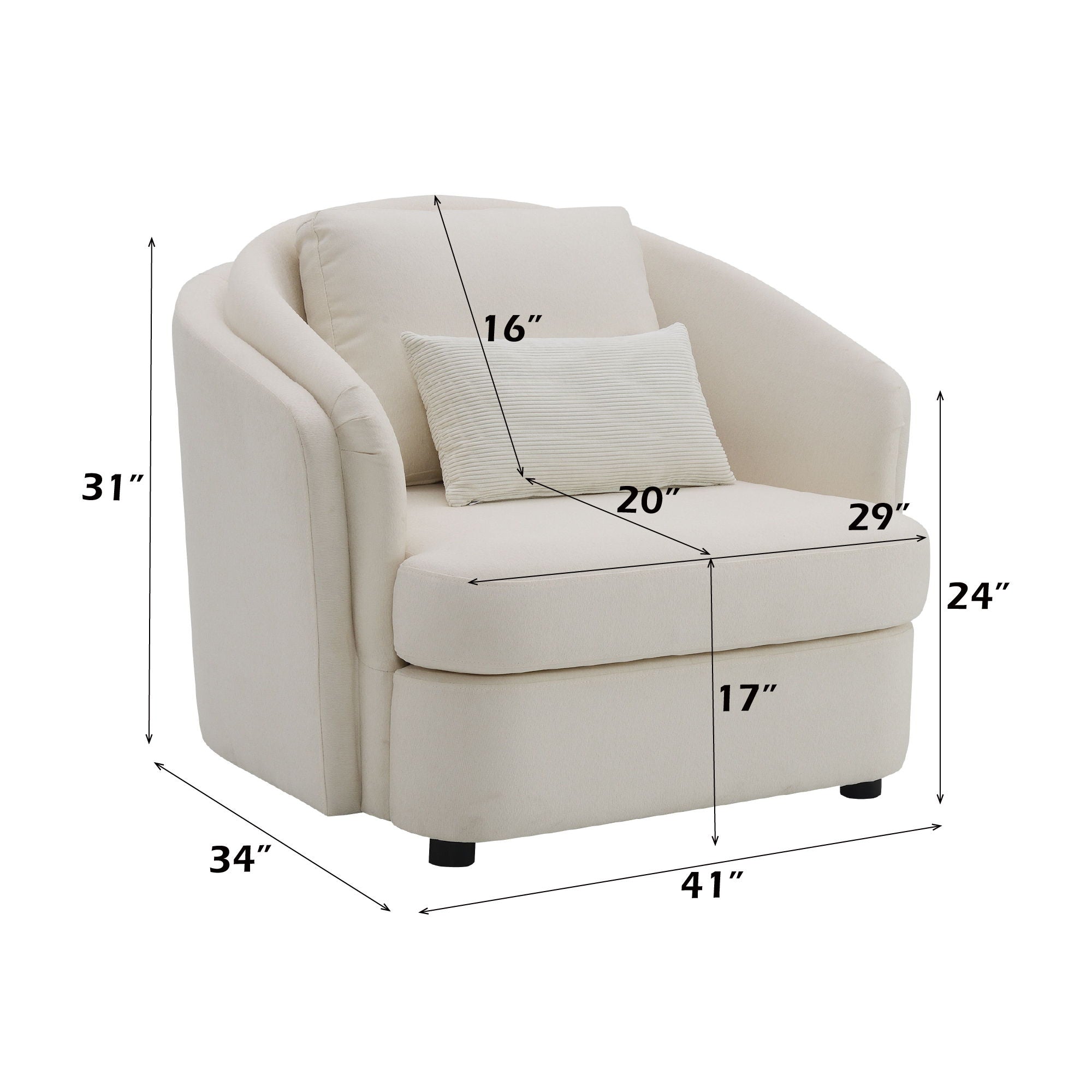 Mariko - 3 Piece Living Room Set Sofa Loveseat Chair - Beige - Best Buy Furniture