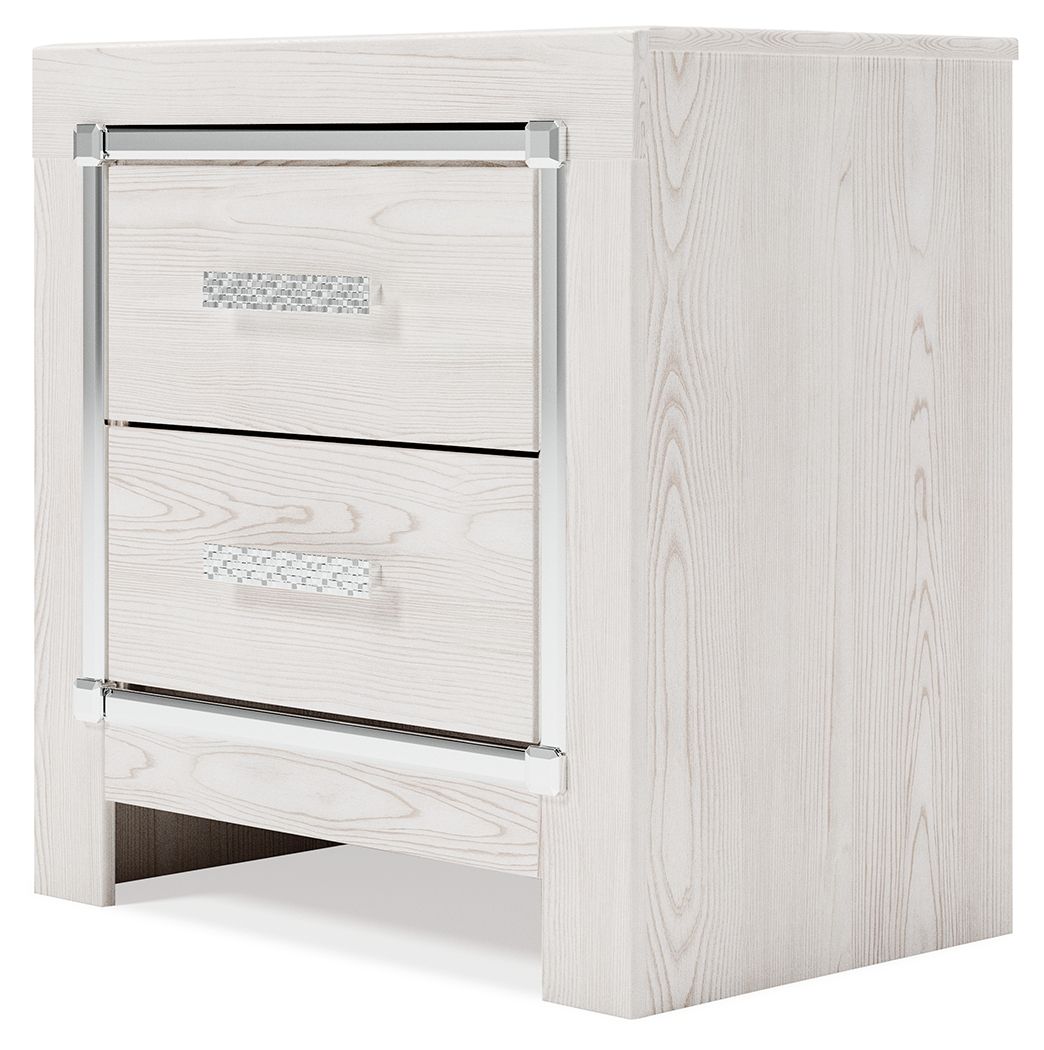 Altyra - Two Drawer Night Stand - White - Best Buy Furniture
