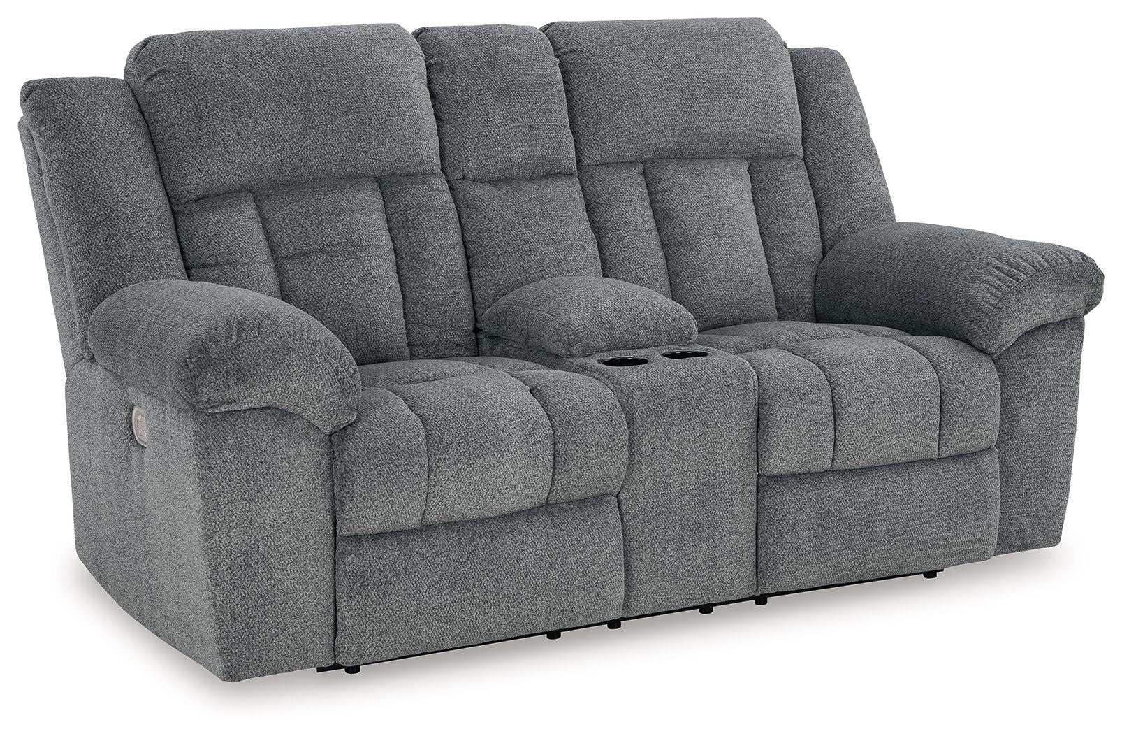Tip-off - Power Reclining Loveseat With Console / Adj Headrest - Best Buy Furniture