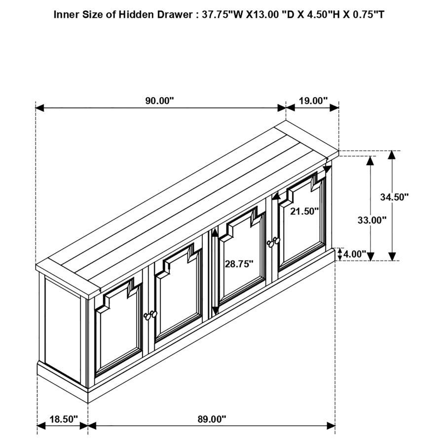 Florence - 4 Door Dining Sideboard Buffet - Best Buy Furniture